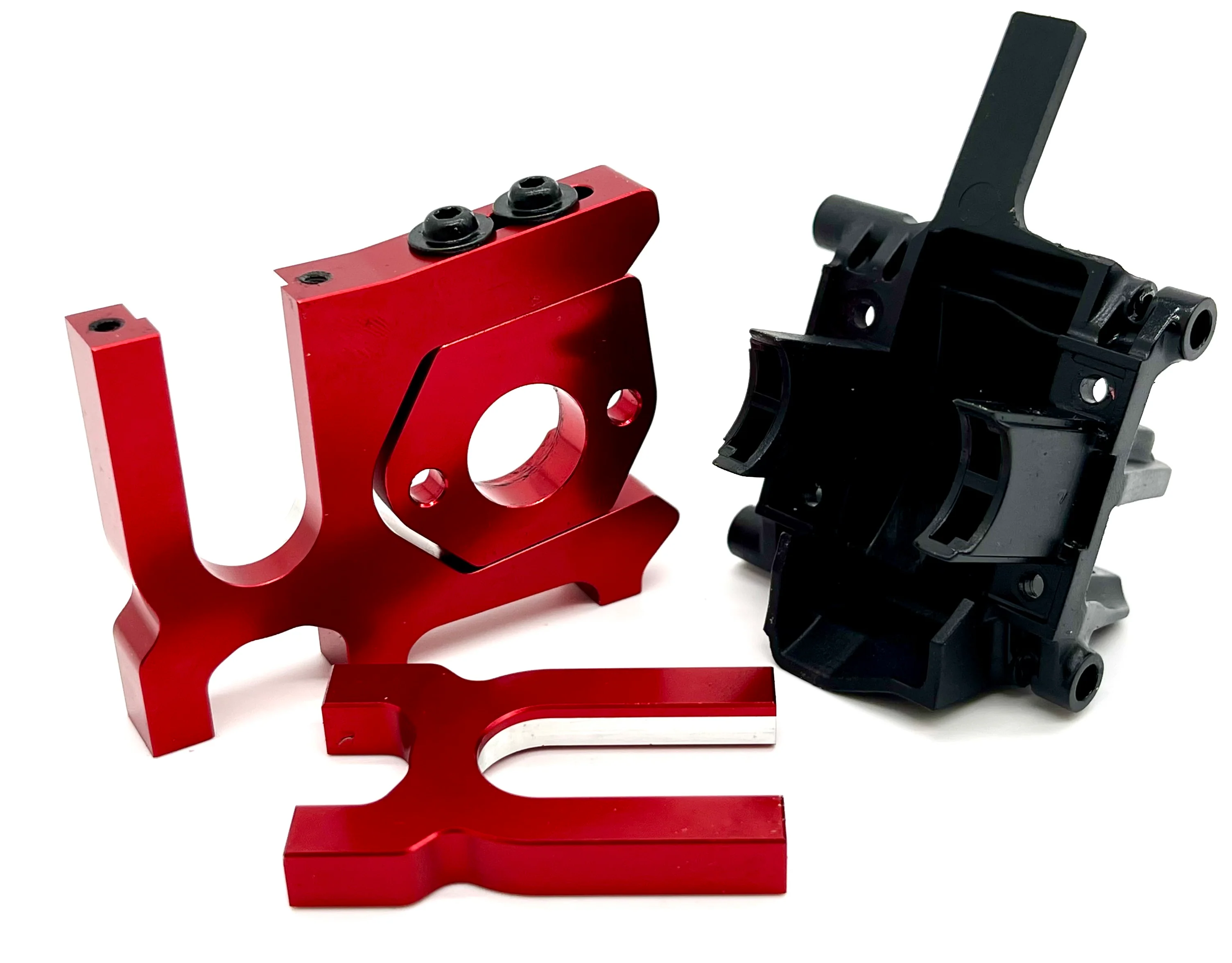 Arrma TALION 6s EXB - RED motor MOUNT sliding Outcast Talion ARA7707V6 - Image 3