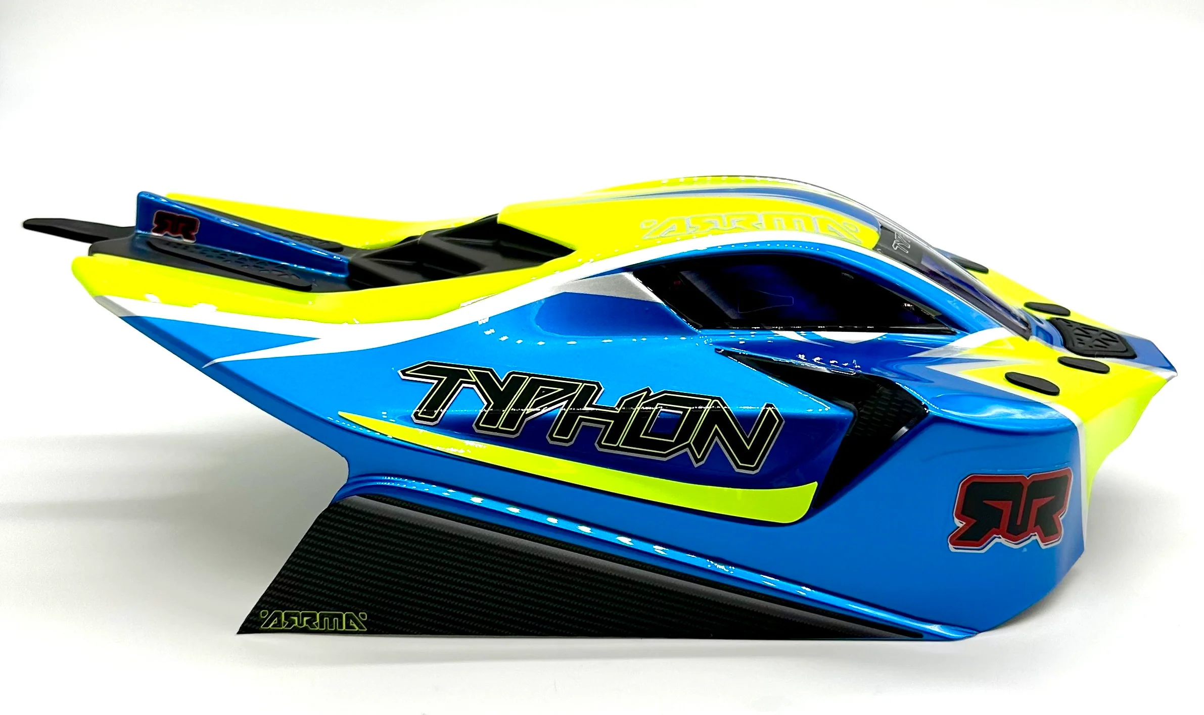 Arrma TYPHON 4x4 223s - Body Shell (Blue painted clipless ARA4306V4) - Image 4