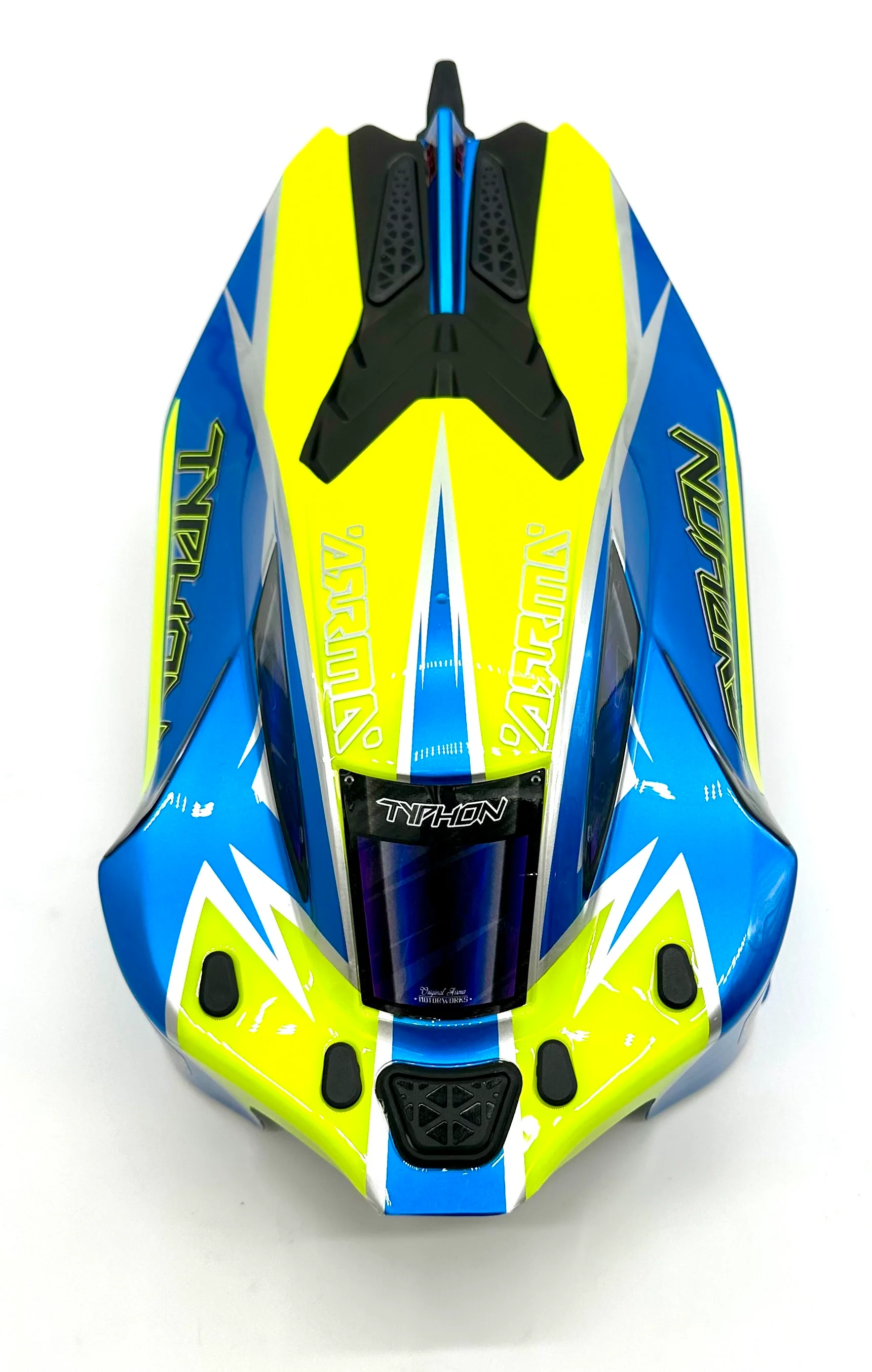 Arrma TYPHON 4x4 223s - Body Shell (Blue painted clipless ARA4306V4) - Image 5
