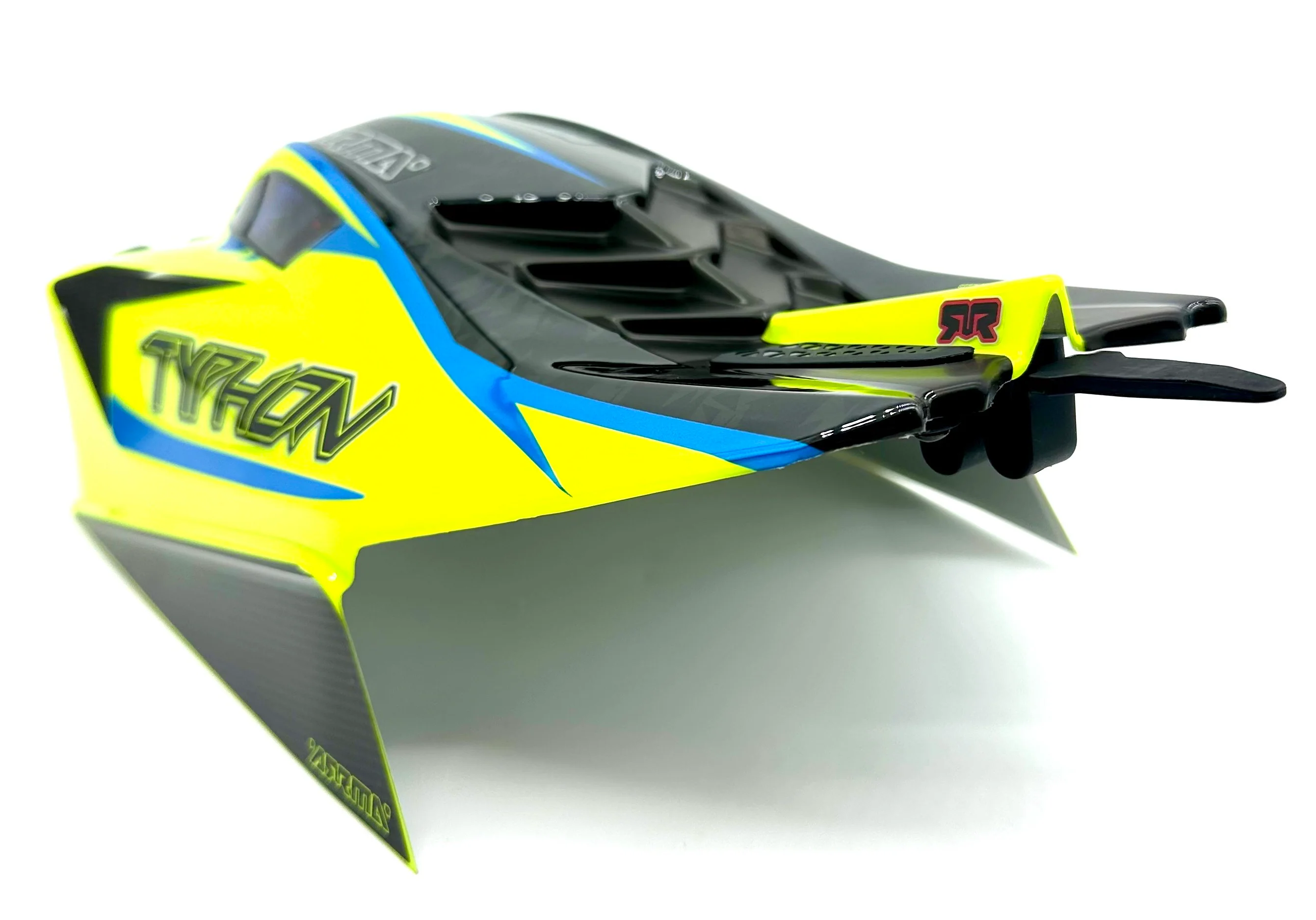 Arrma TYPHON 4x4 223s - Body Shell (Yellow painted clipless ARA4306V4 - Image 4