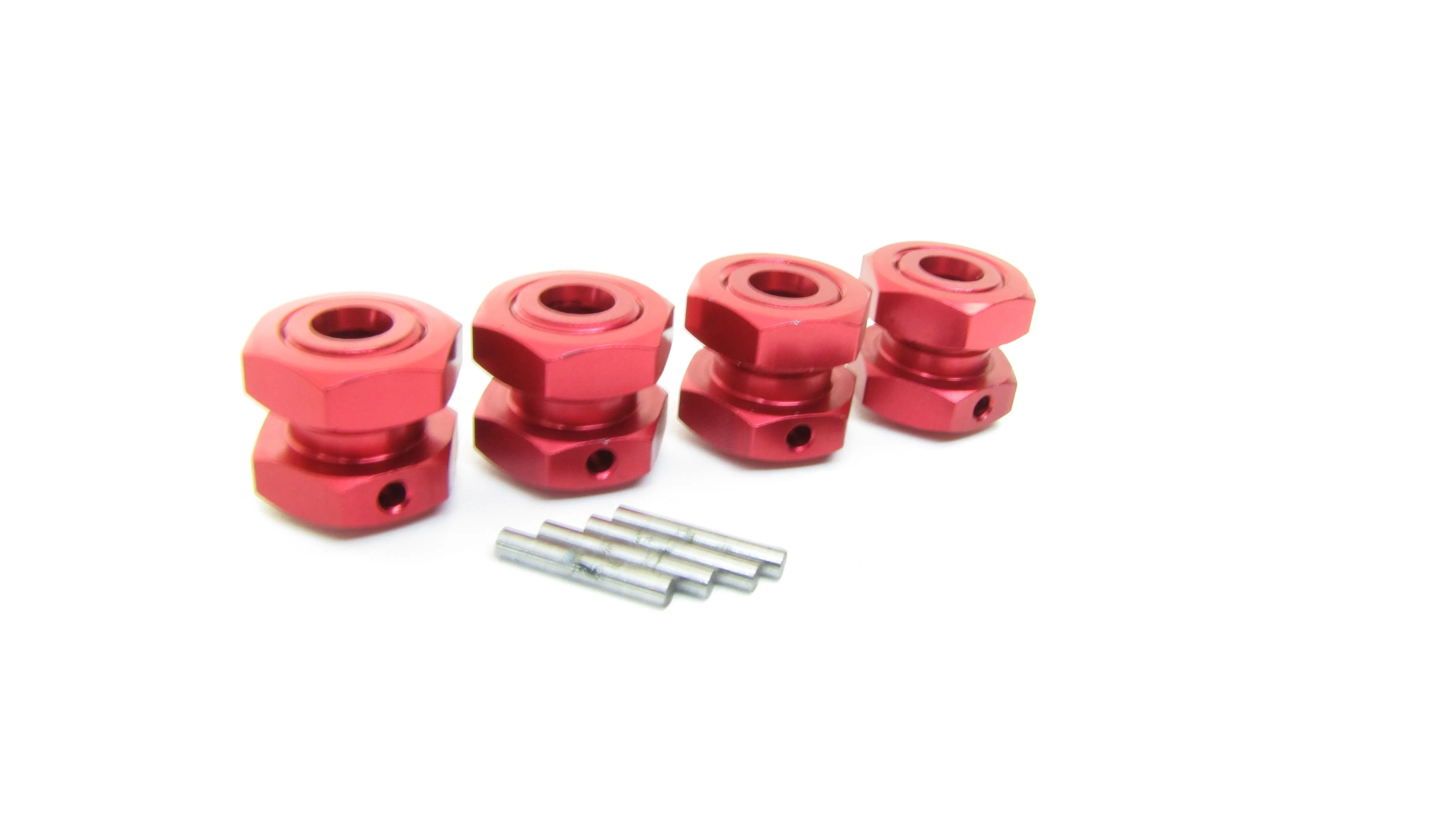 Arrma TYPHON 4x4 3s BLX - 17mm RED Aluminum wheel HEX HUBS Nuts ARA4306V3