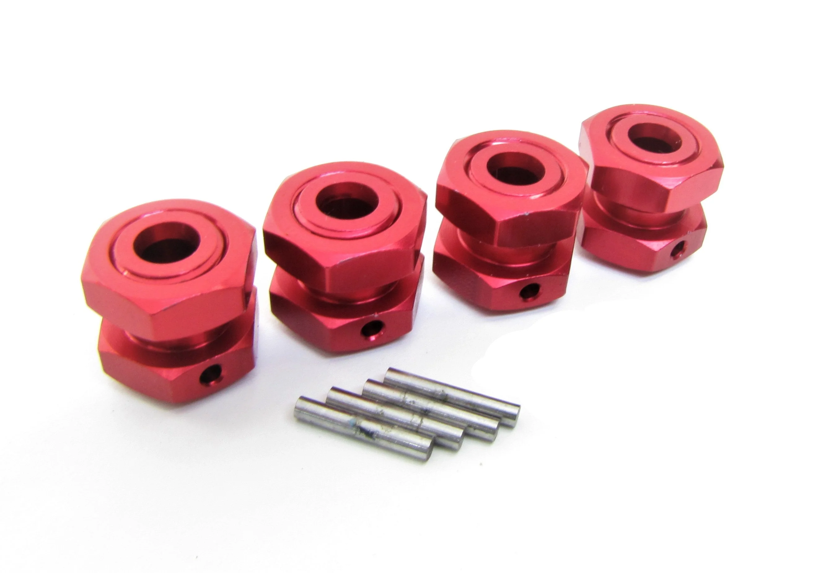 Arrma TYPHON 4x4 3s BLX - 17mm RED Aluminum wheel HEX HUBS Nuts ARA4306V3 - Image 2
