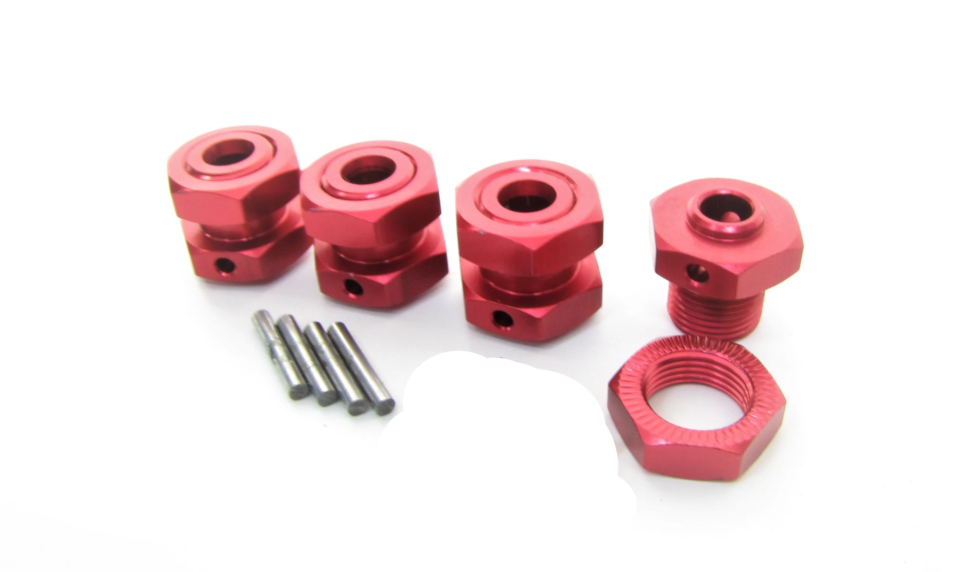 Arrma TYPHON 4x4 3s BLX - 17mm RED Aluminum wheel HEX HUBS Nuts ARA4306V3 - Image 4
