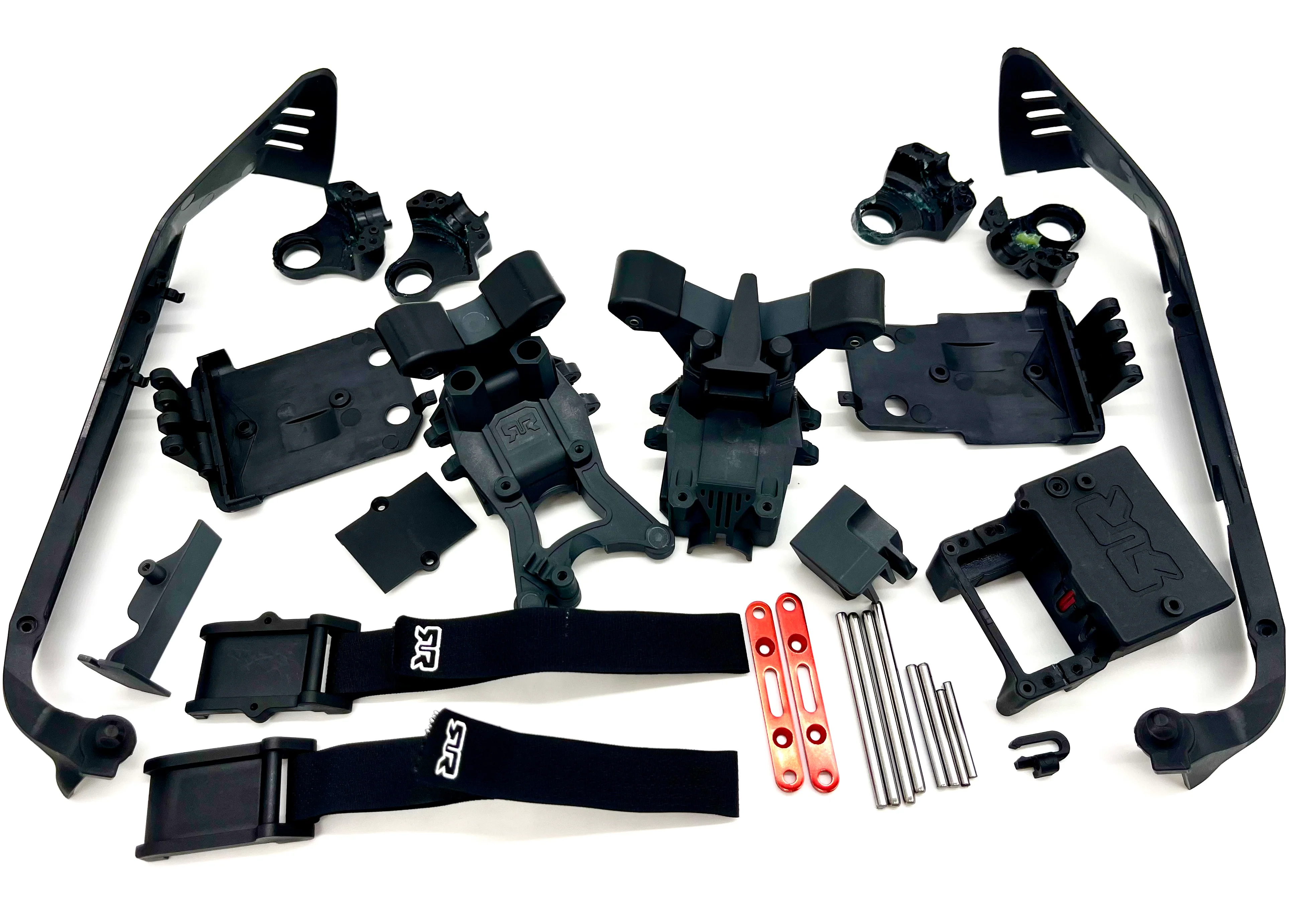 Arrma TYPHON 4x4 223s - Side Guards (Body Mounts, Straps Towers hinge pins Bulkhead) ARA4306V4 - Image 2