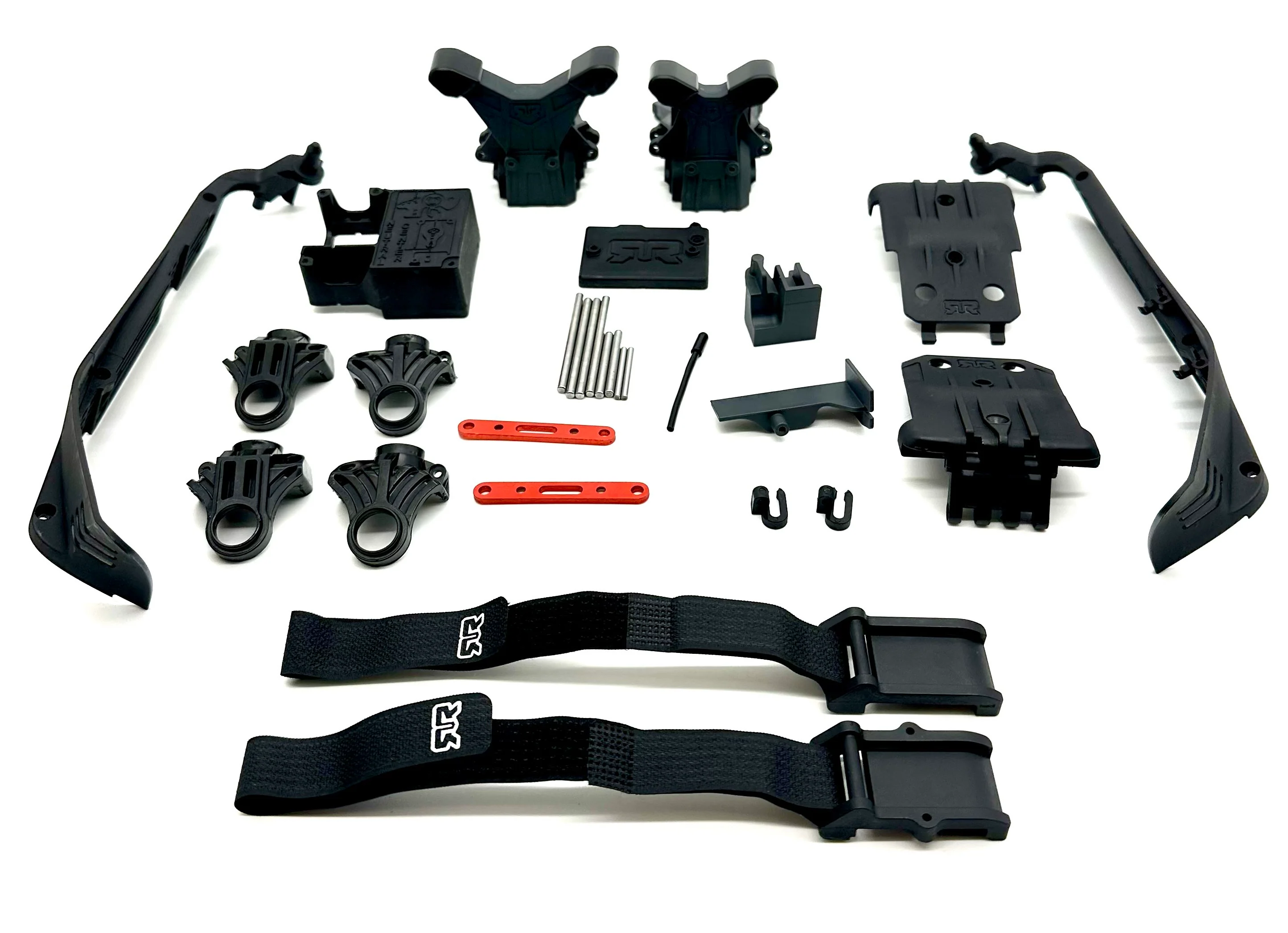 Arrma TYPHON 4x4 223s - Side Guards (Body Mounts, Straps Towers hinge pins Bulkhead) ARA4306V4 - Image 4