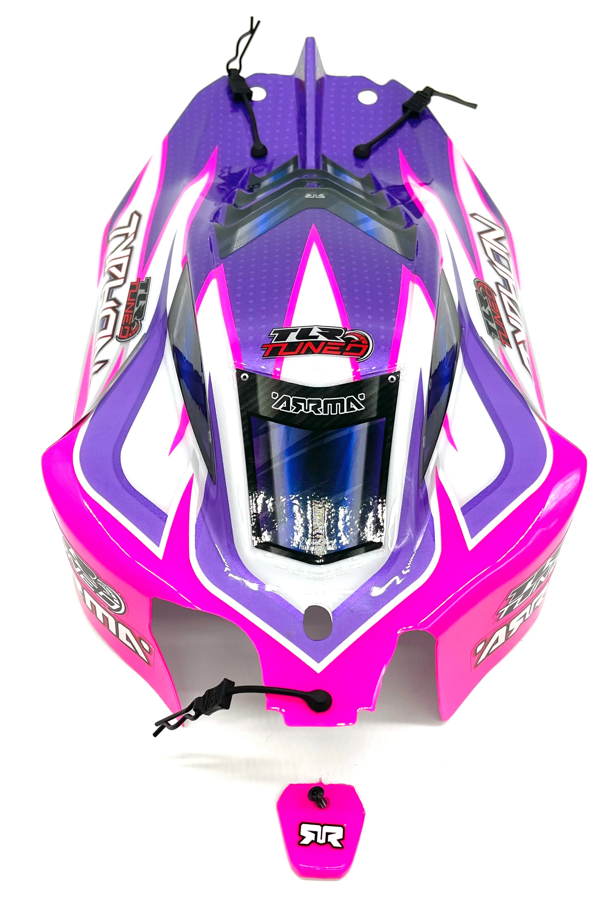 Arrma Typhon TLR - BODY Shell (6s Pink/Purple polycarbonate cover & Pins ARA8406 - Image 2