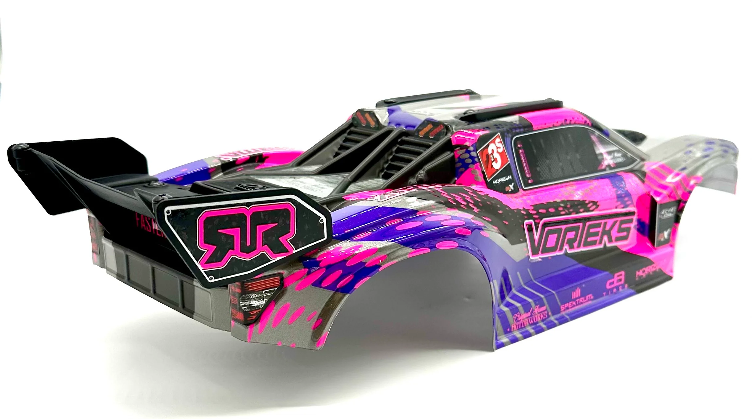 Arrma Vorteks 4x4 223s - Body Shell (Pink Purple painted clipless ARA4305V4 - Image 5