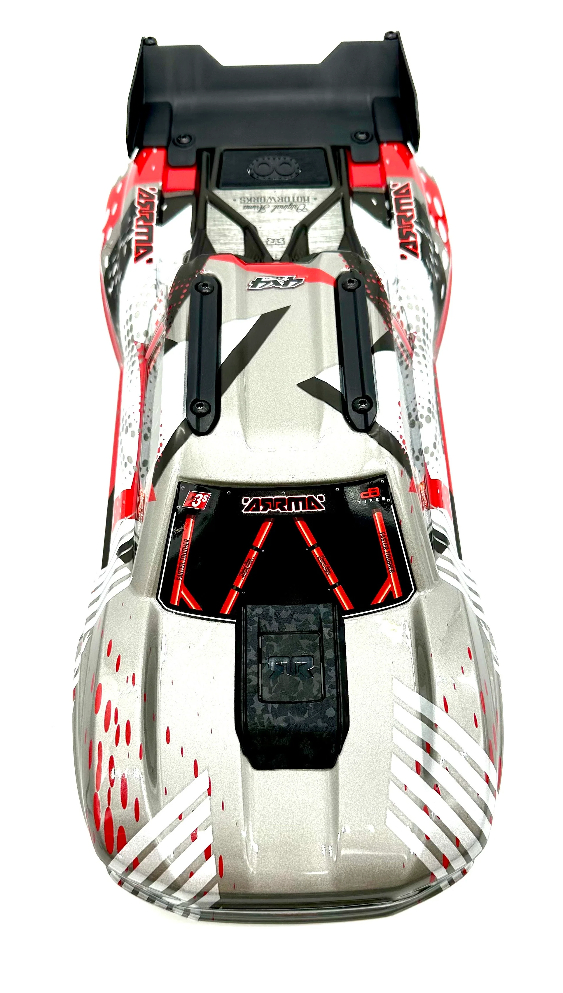 Arrma Vorteks 4x4 223s - Body Shell (Red painted clipless ARA4305V4 - Image 6