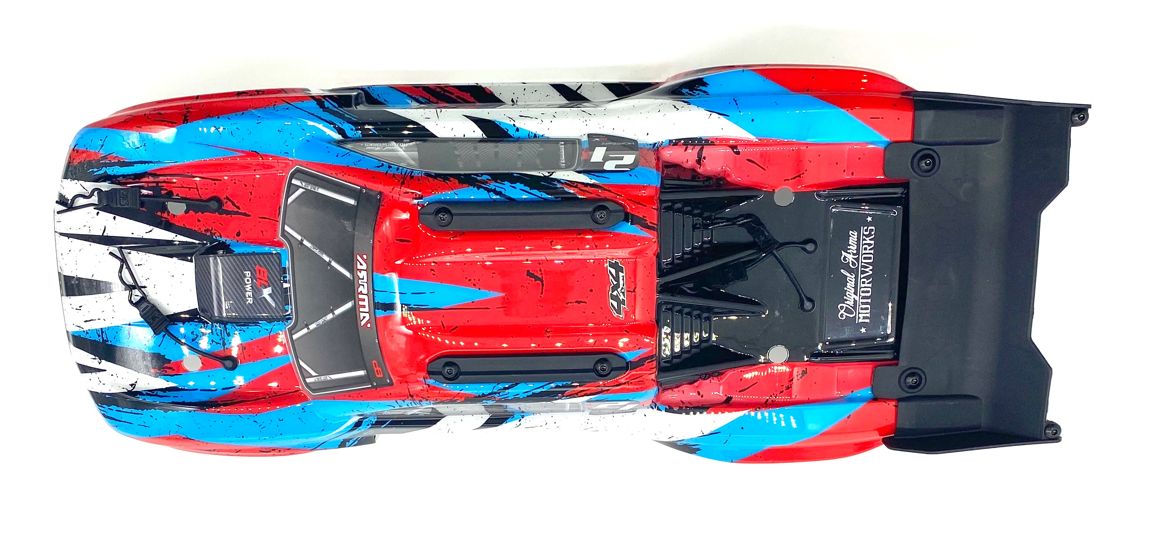 Arrma VORTEKS 4x4 3s BLX - Body Shell (Red/White painted decalled ARA4305V3 - Image 3