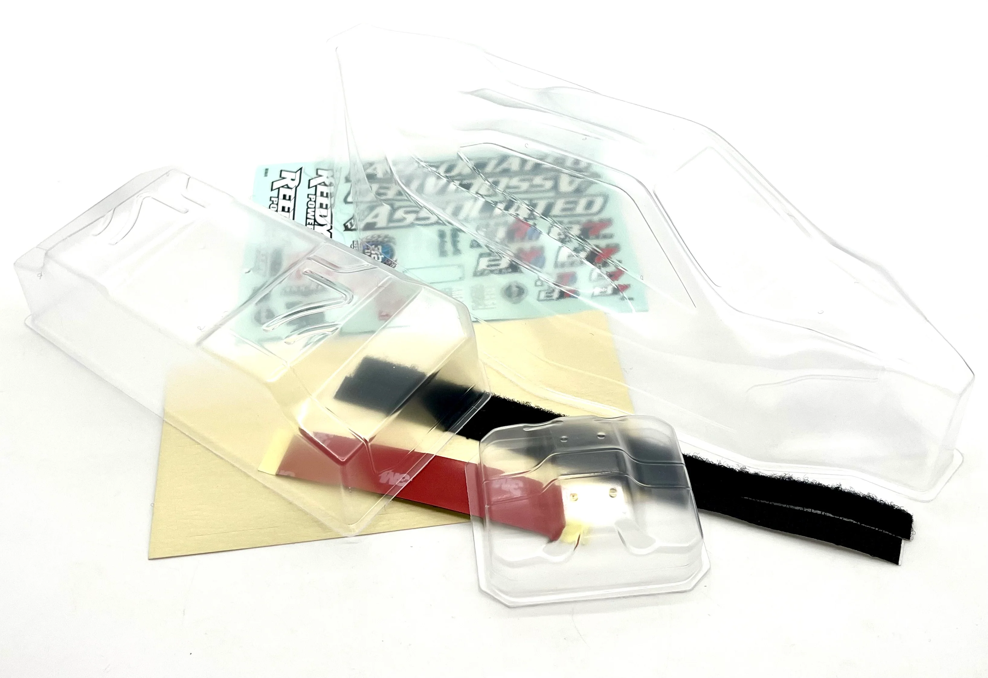 Associated RC10B7D - CLEAR BODY, front and rear wings ASC90042