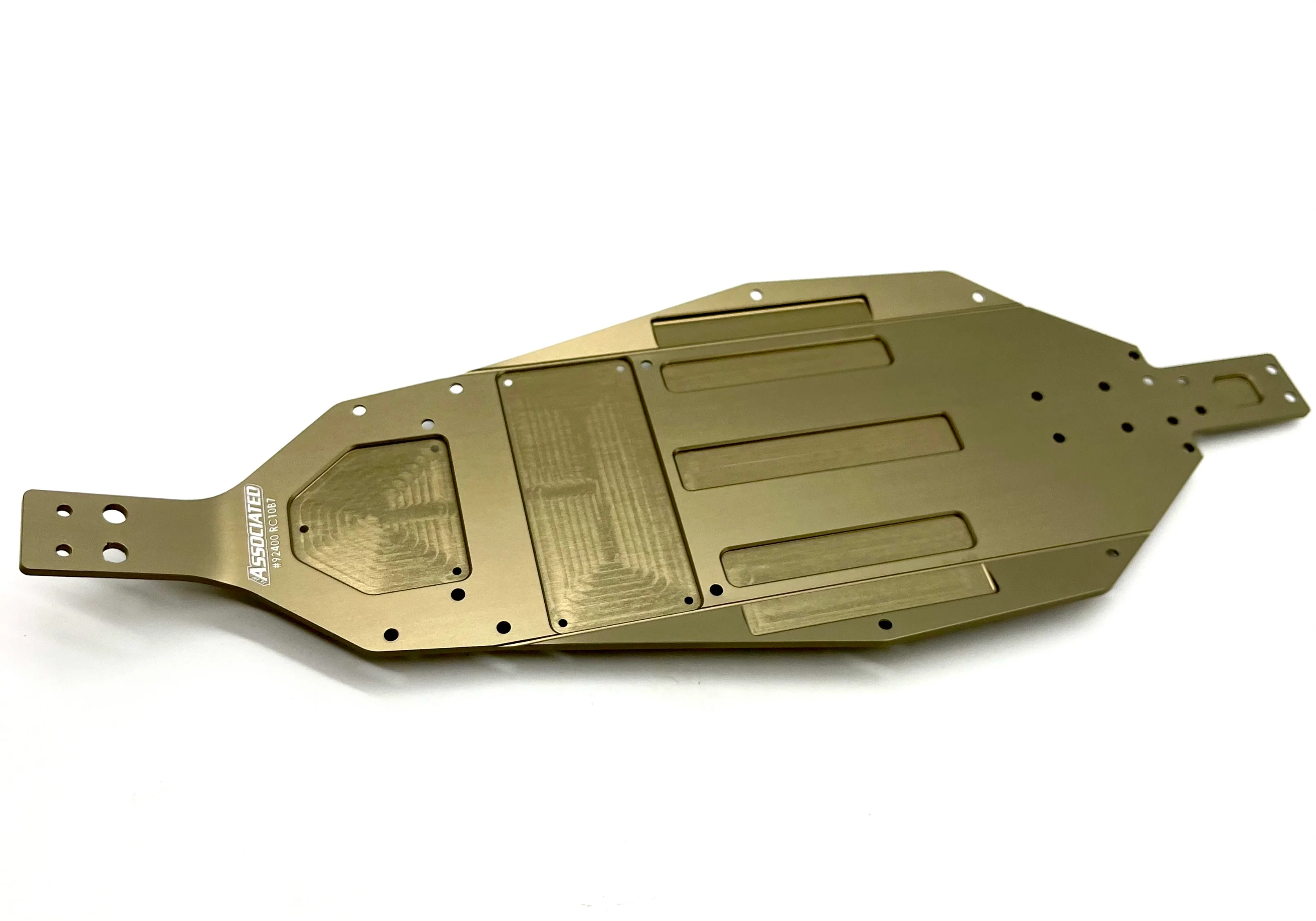 Associated RC10B7D - CHASSIS aluminum, hard anodized, lightened ASC90042 - Image 2