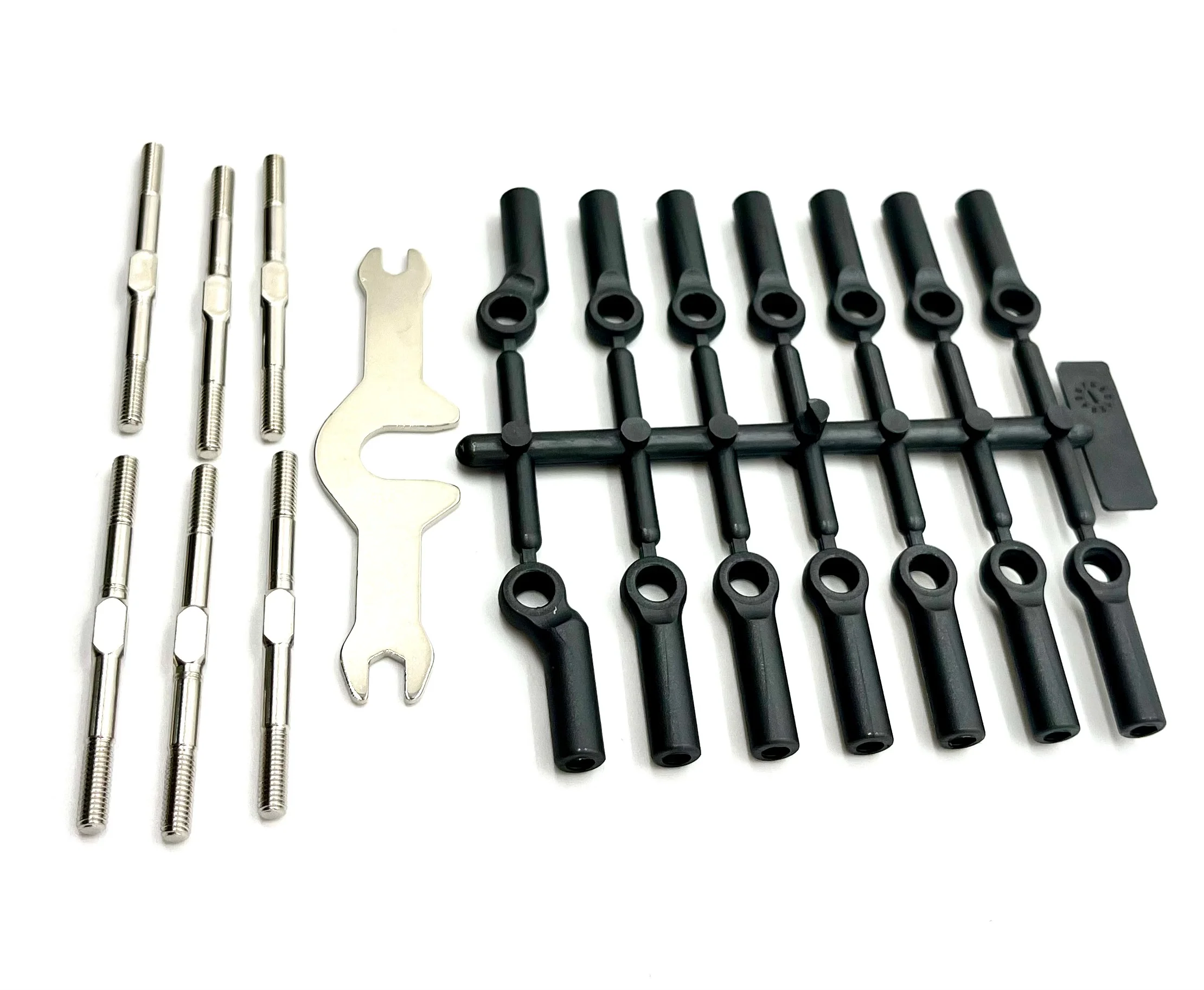 Associated RC10B7D BAG 8 - TURNBUCKLES camber and steering link, rod ends ASC90042 - Image 2