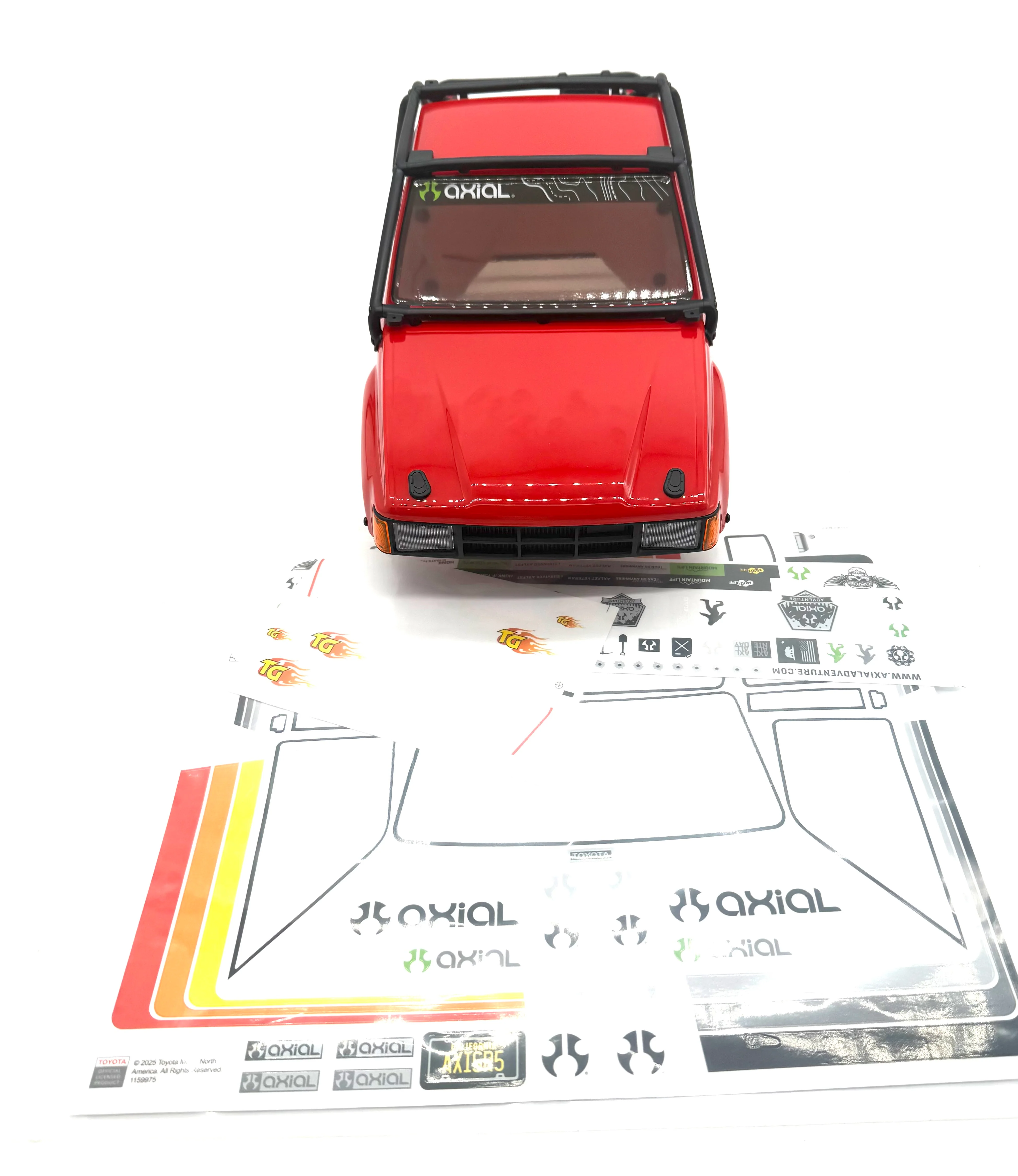 Axial SCX-10 III SR5 BODY, w/rollcage and trim (RED) AXI-2062 - Image 6