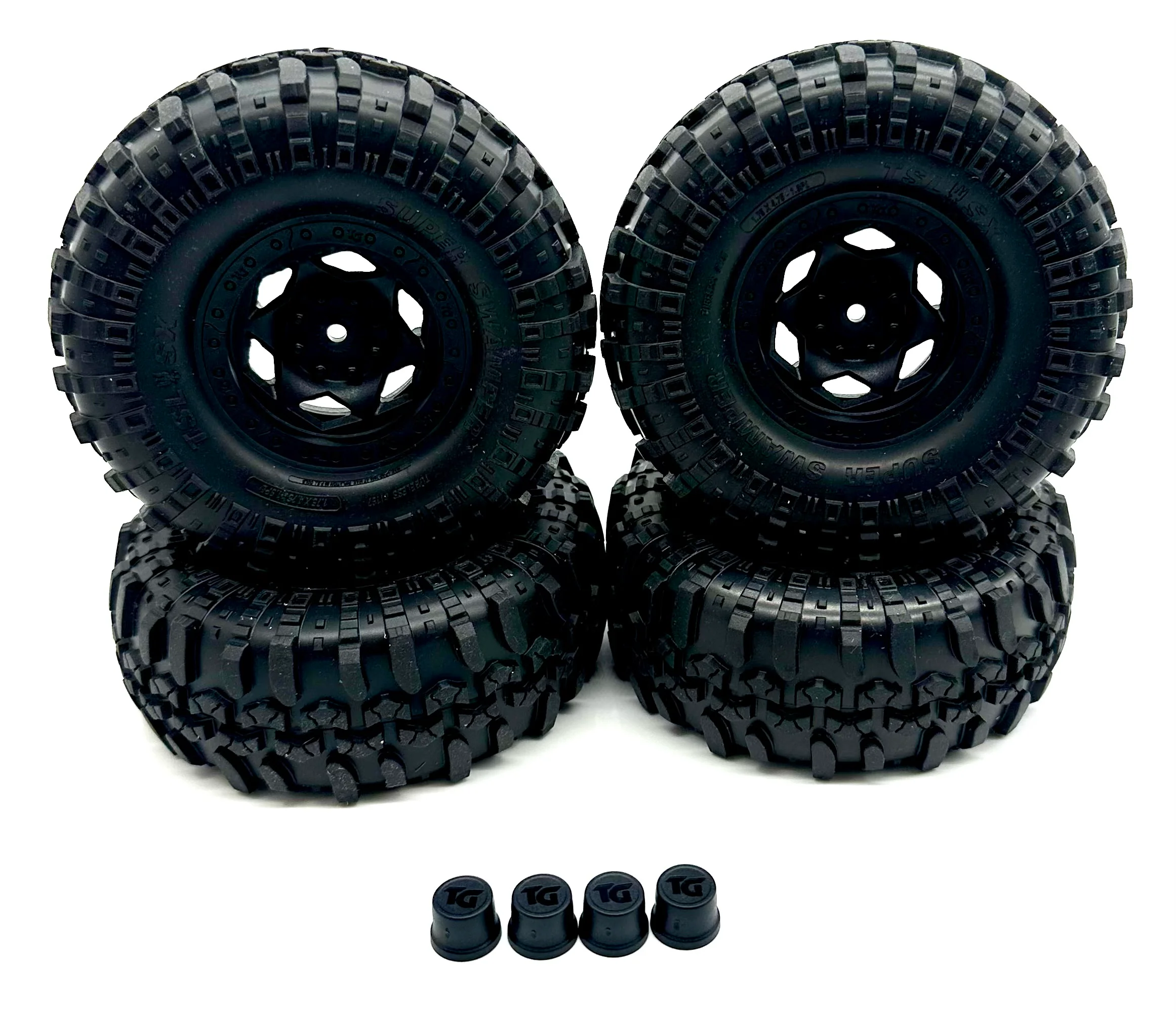 Axial SCX-10 III SR5 TIRES (black), Interco Super Swamper XL Tires mounted AXI-2062 - Image 4