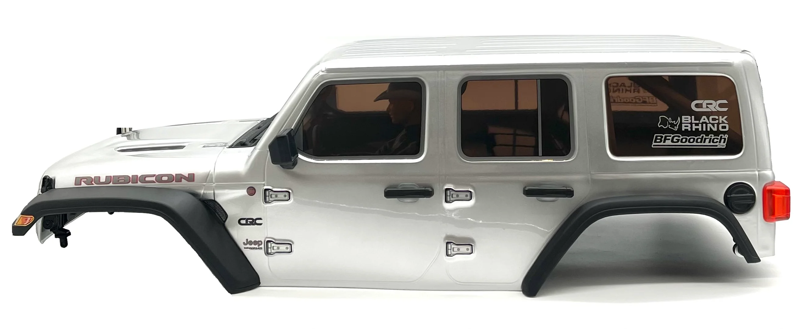 Axial SCX6 Jeep Wrangler BODY, w/ Interior, rollcage, exterior details, lights (Silver) AXI05000 - Image 3