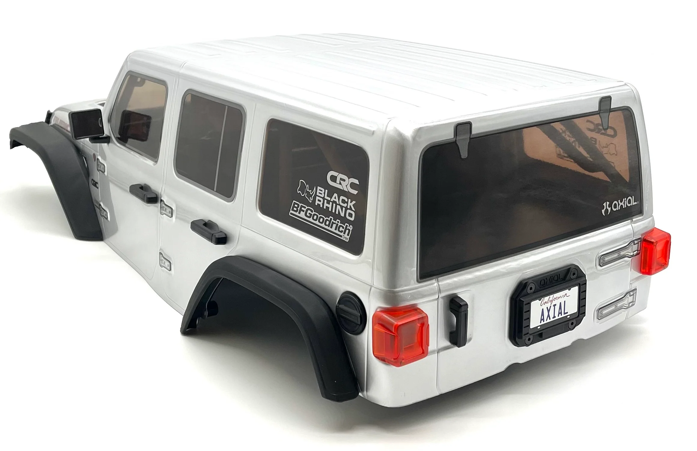 Axial SCX6 Jeep Wrangler BODY, w/ Interior, rollcage, exterior details, lights (Silver) AXI05000 - Image 4