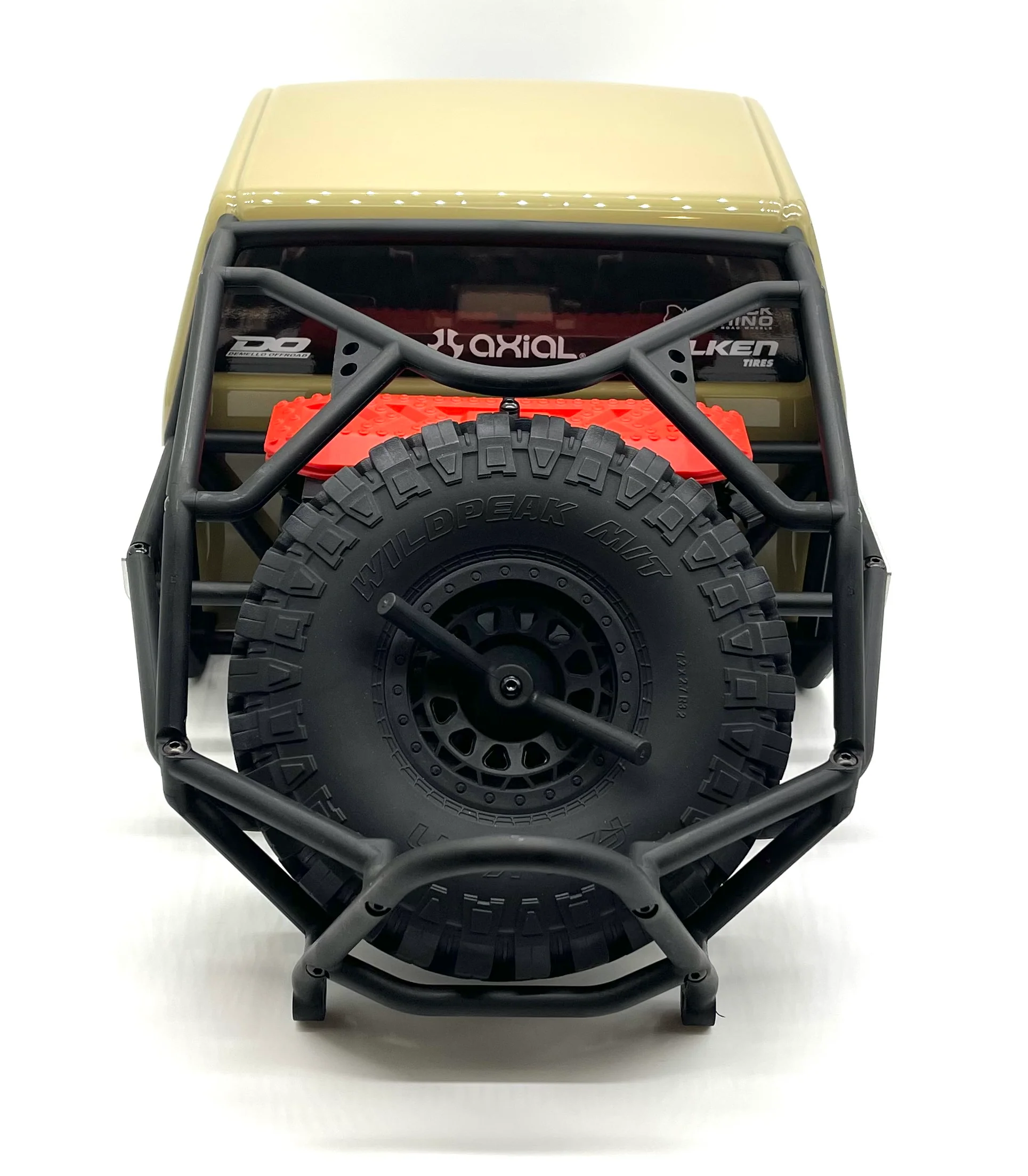 Axial SCX6 Trail Honcho BODY, w/ Interior, rollcage, spare tire and rack (Beige) AXI05001 - Image 6