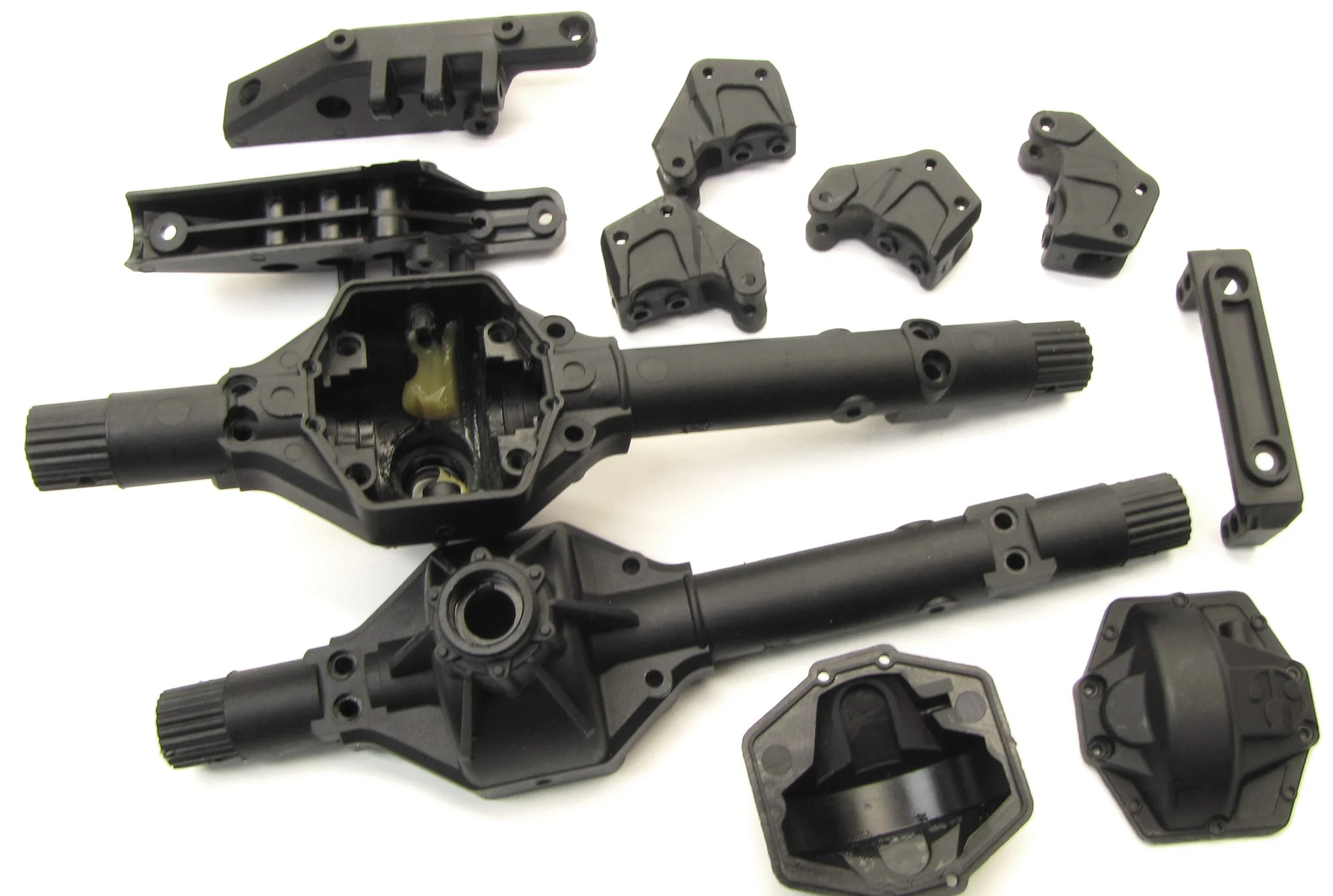 Axial SMT10 Grave Digger BULKHEADS offset AR60 OCP axle housing AX80069 AXI03019 - Image 2