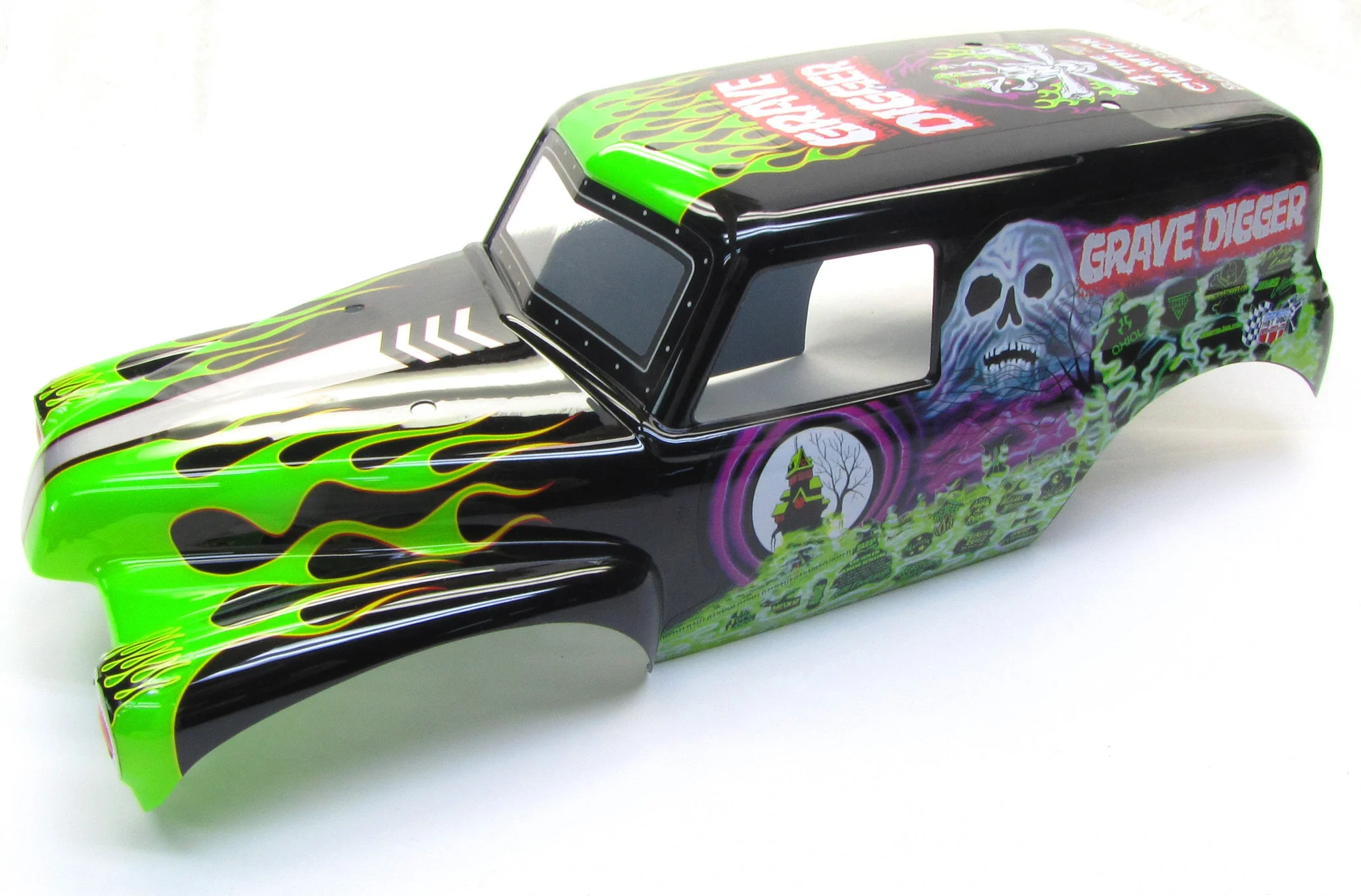 Axial SMT10 Grave Digger Painted GREEN BODY shell monster truck AX31459 AXI03019
