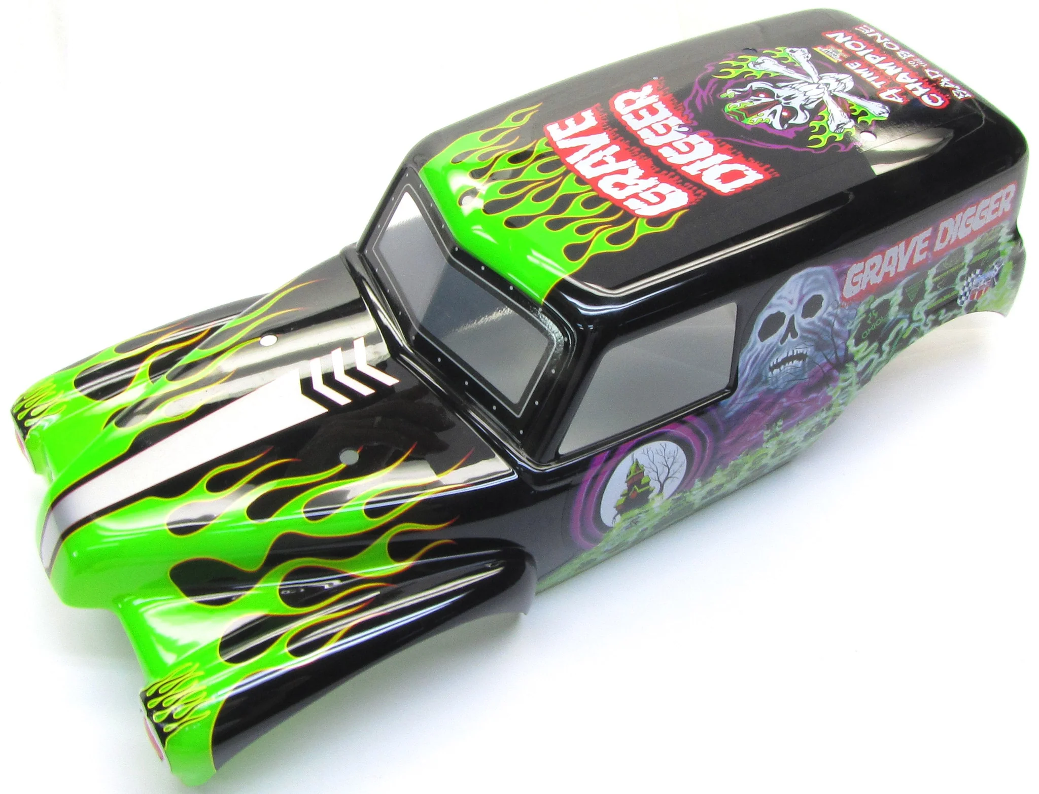 Axial SMT10 Grave Digger Painted GREEN BODY shell monster truck AX31459 AXI03019 - Image 2
