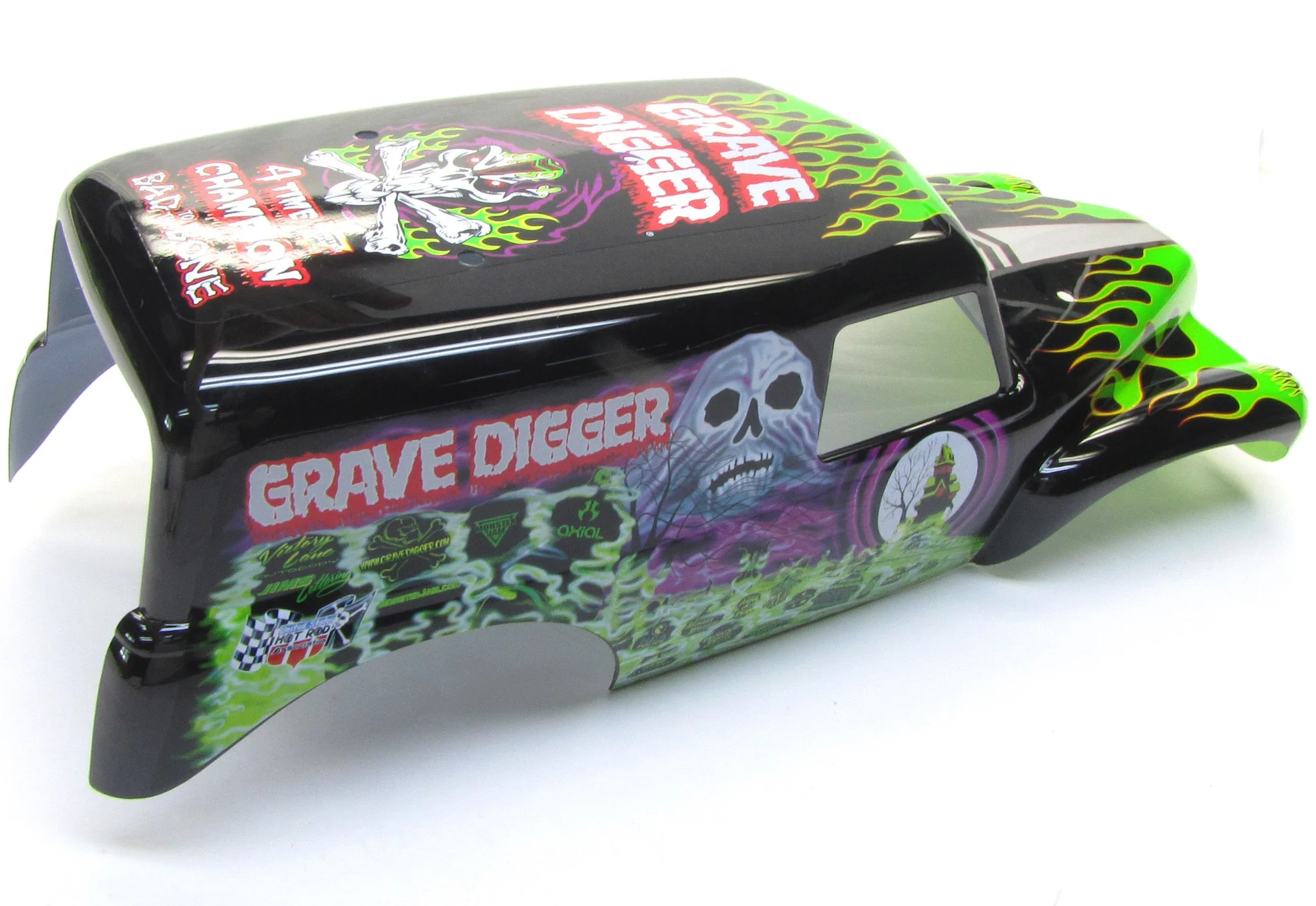 Axial SMT10 Grave Digger Painted GREEN BODY shell monster truck AX31459 AXI03019 - Image 3