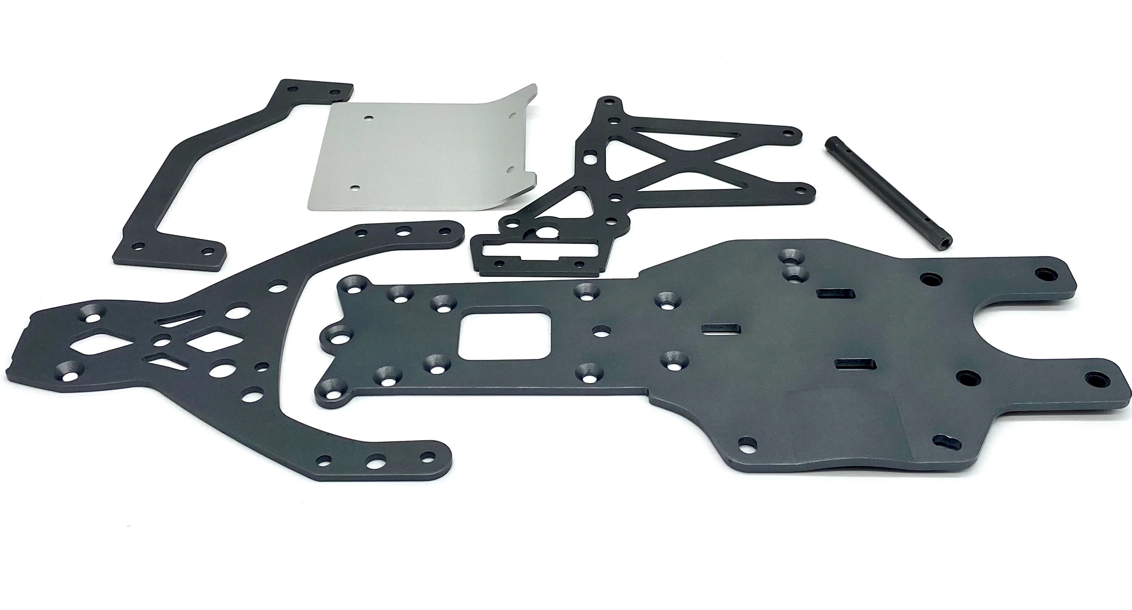BAJA 5B SBK GAS - Plates CHASSIS, & Braces annodized Gunmetal HPI 160323 - Image 3