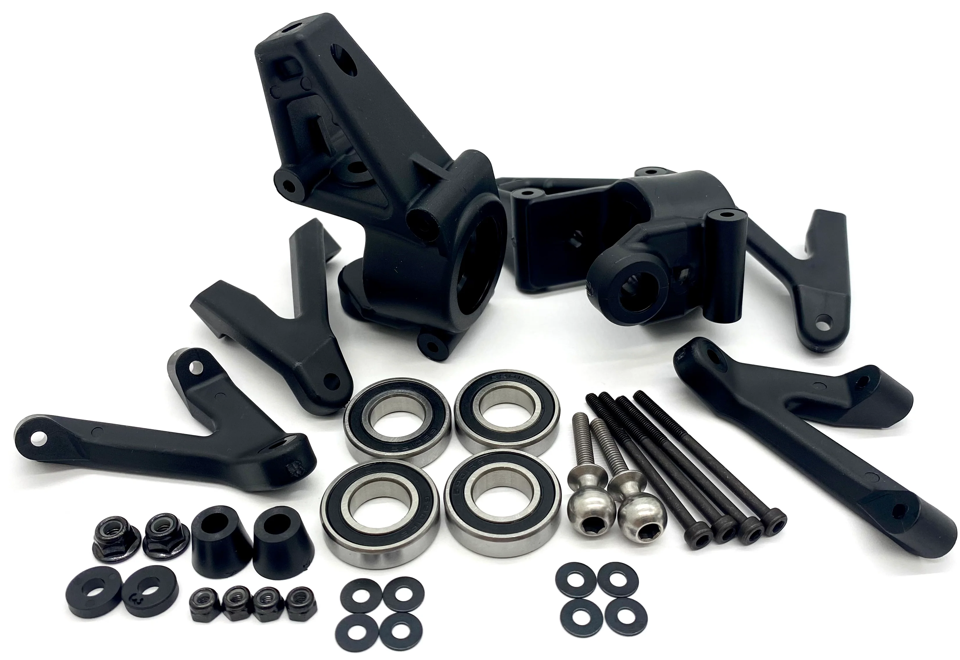 BAJA 5B SBK GAS - Front HUB CARRIER set & Bearings (supports) HPI flux 160323 - Image 3