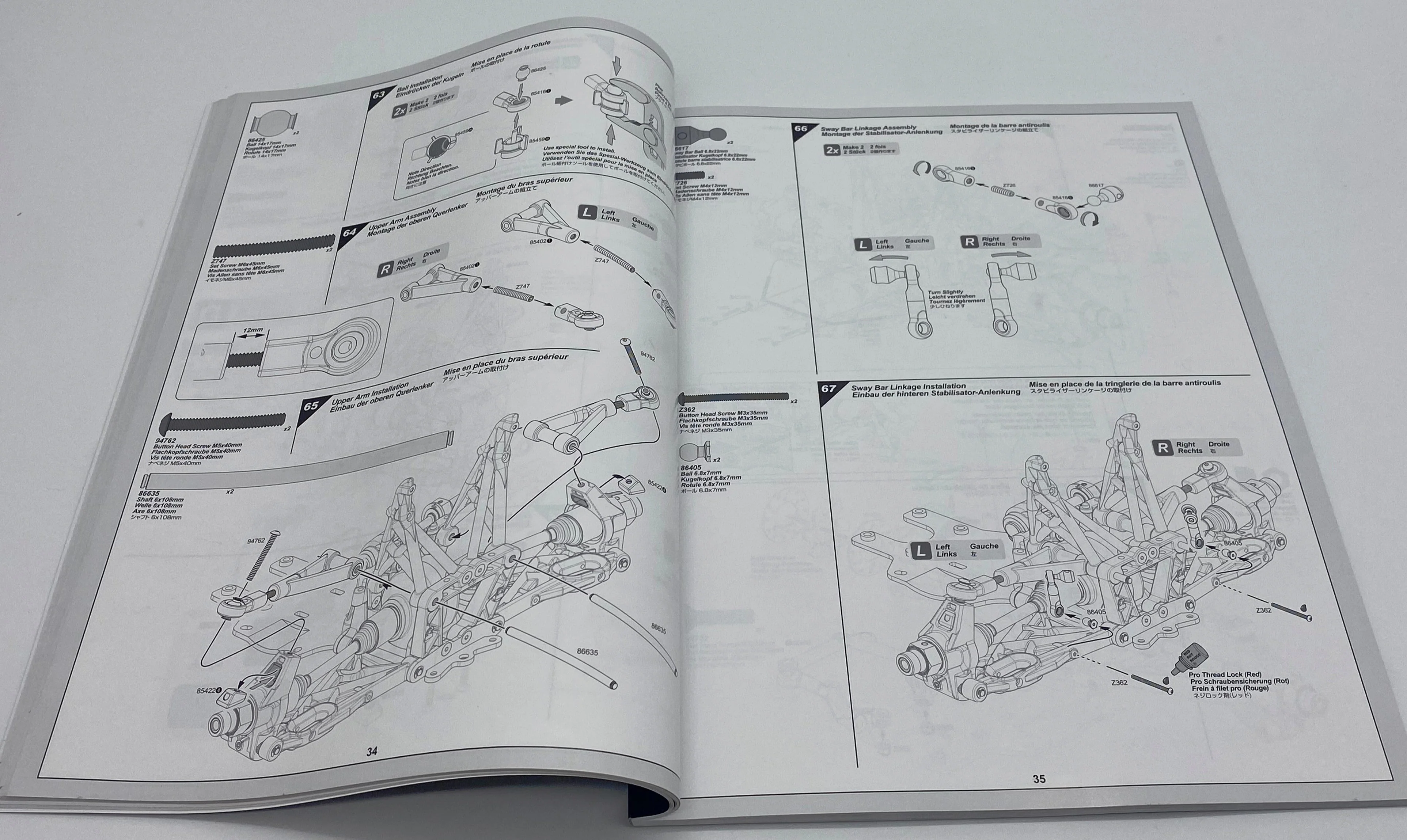 BAJA 5B SBK GAS - Instruction Manaul (book exploded view diagram buidling HPI 160323 - Image 3
