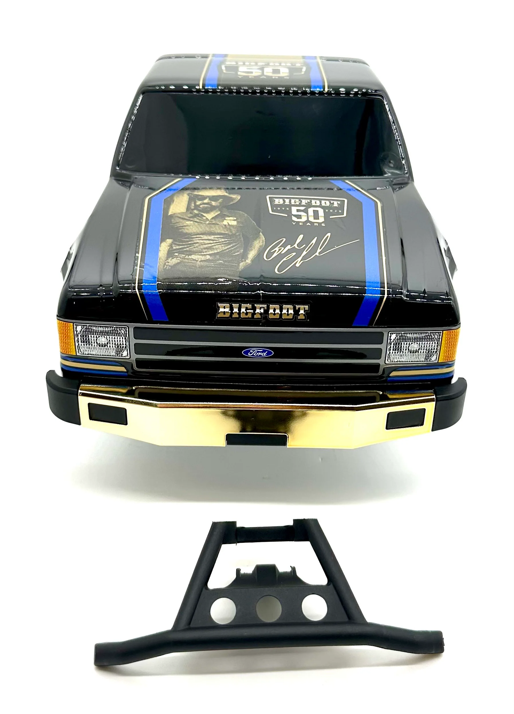 BIGFOOT 4x4 Brushless Body Shell No8 Black 50th TRA9020-50TH 67134-4 - Image 2