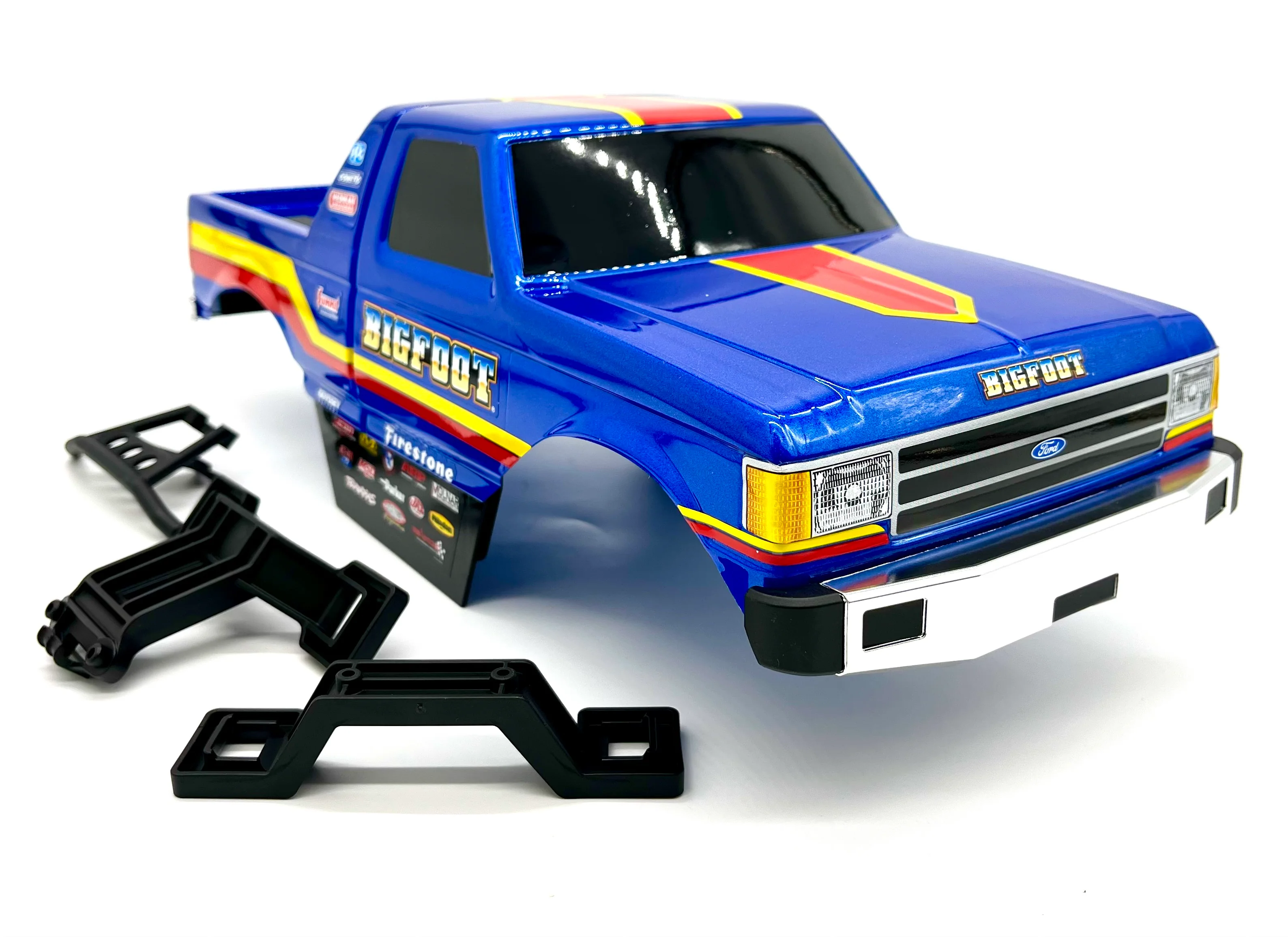 BIGFOOT 4x4 Brushless Body Shell tra9020-Blue, Support & mounts 67134-4 - Image 3