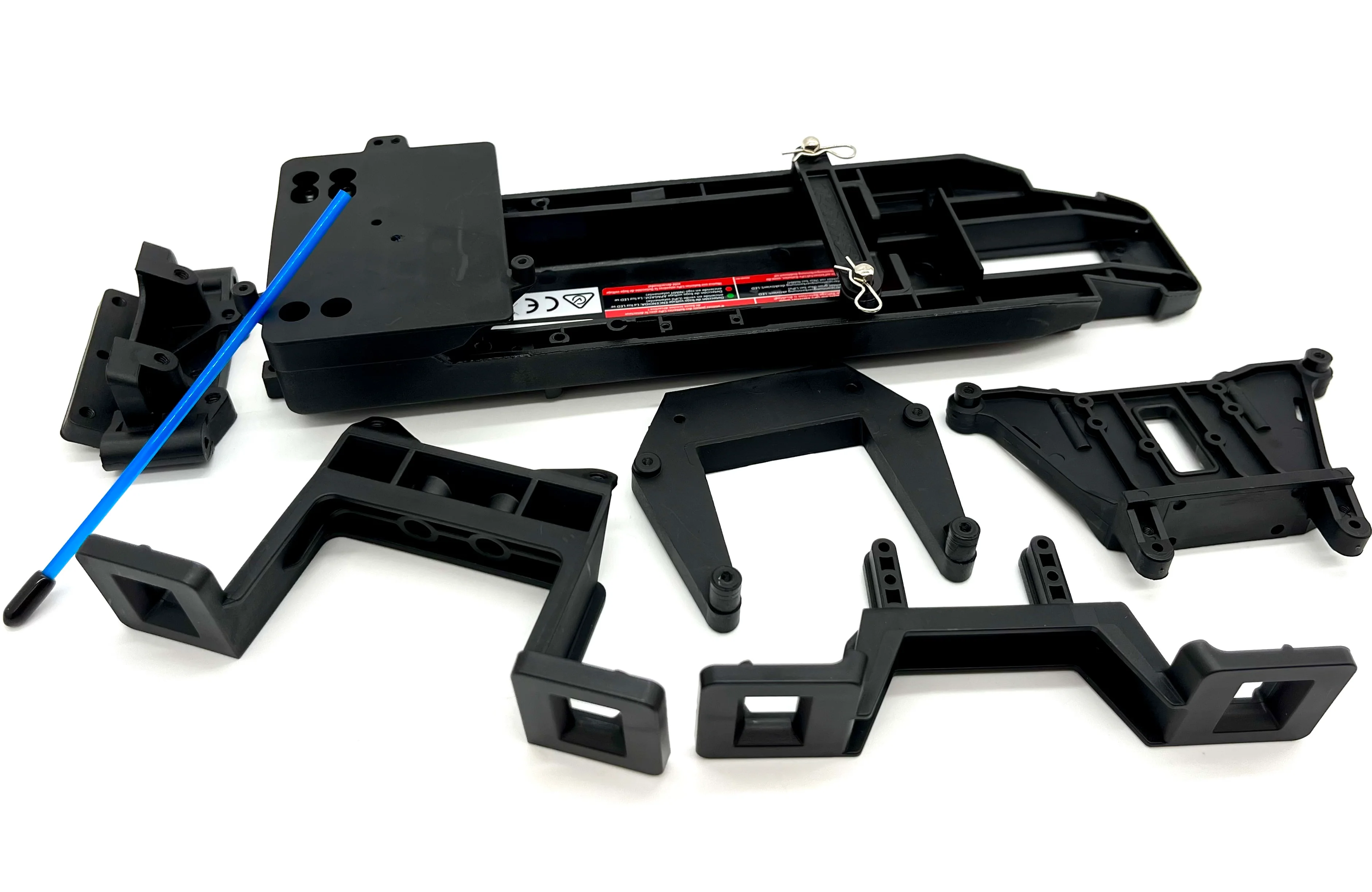 BIGFOOT BL-2S CHASSIS black 3622 & Clipless Body Mounts towers 36334-4