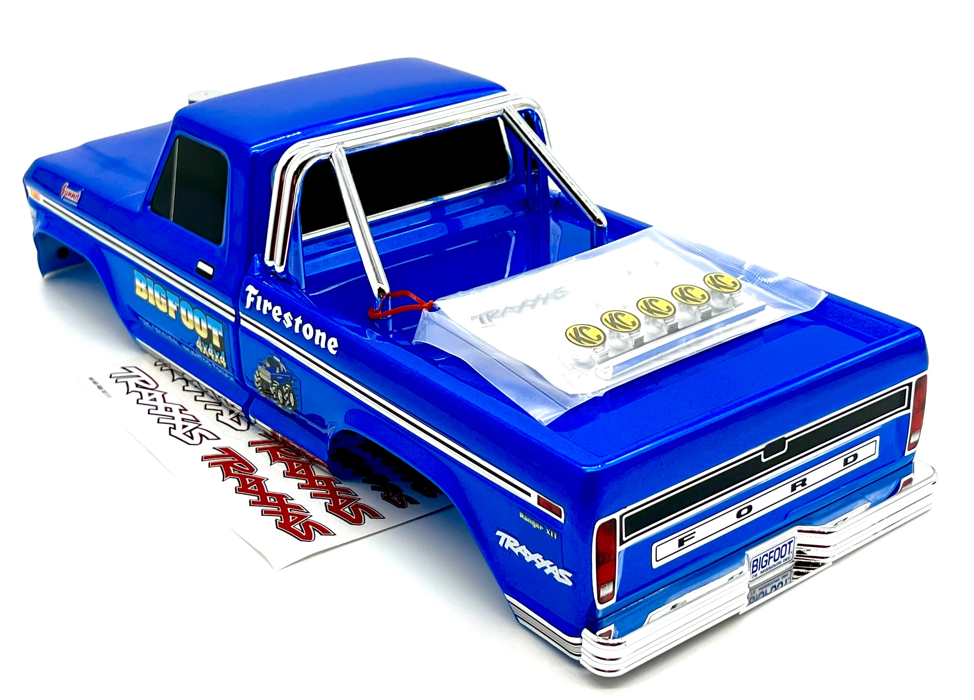 BIGFOOT BL-2S Clipless Body Original BLUE BODY cover Shell & decals (1/10 36334-4 - Image 3