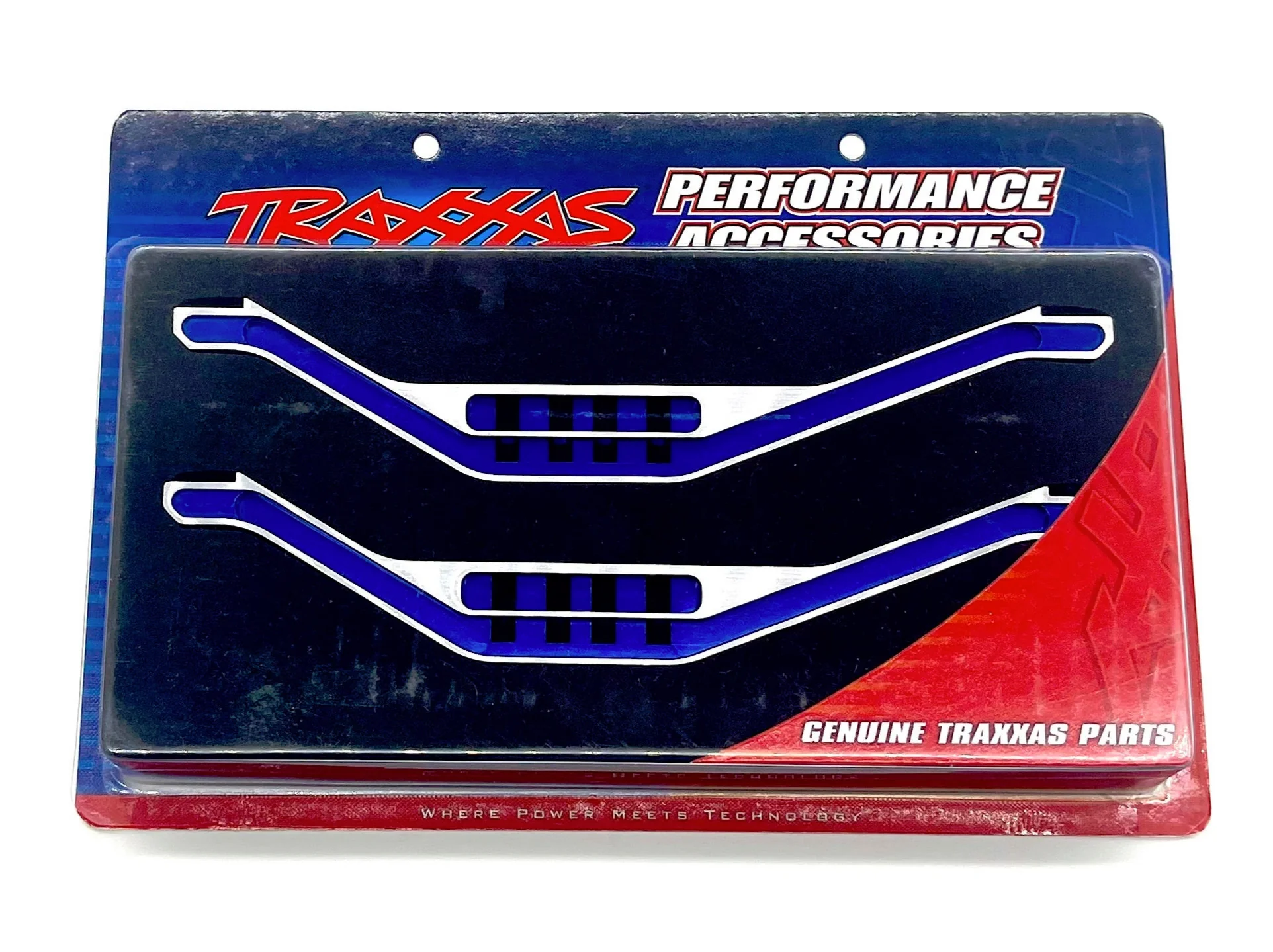 CLASSIC T-maxx 2.5 Blue aluminum BRACES chassis lower 4923x 49104
