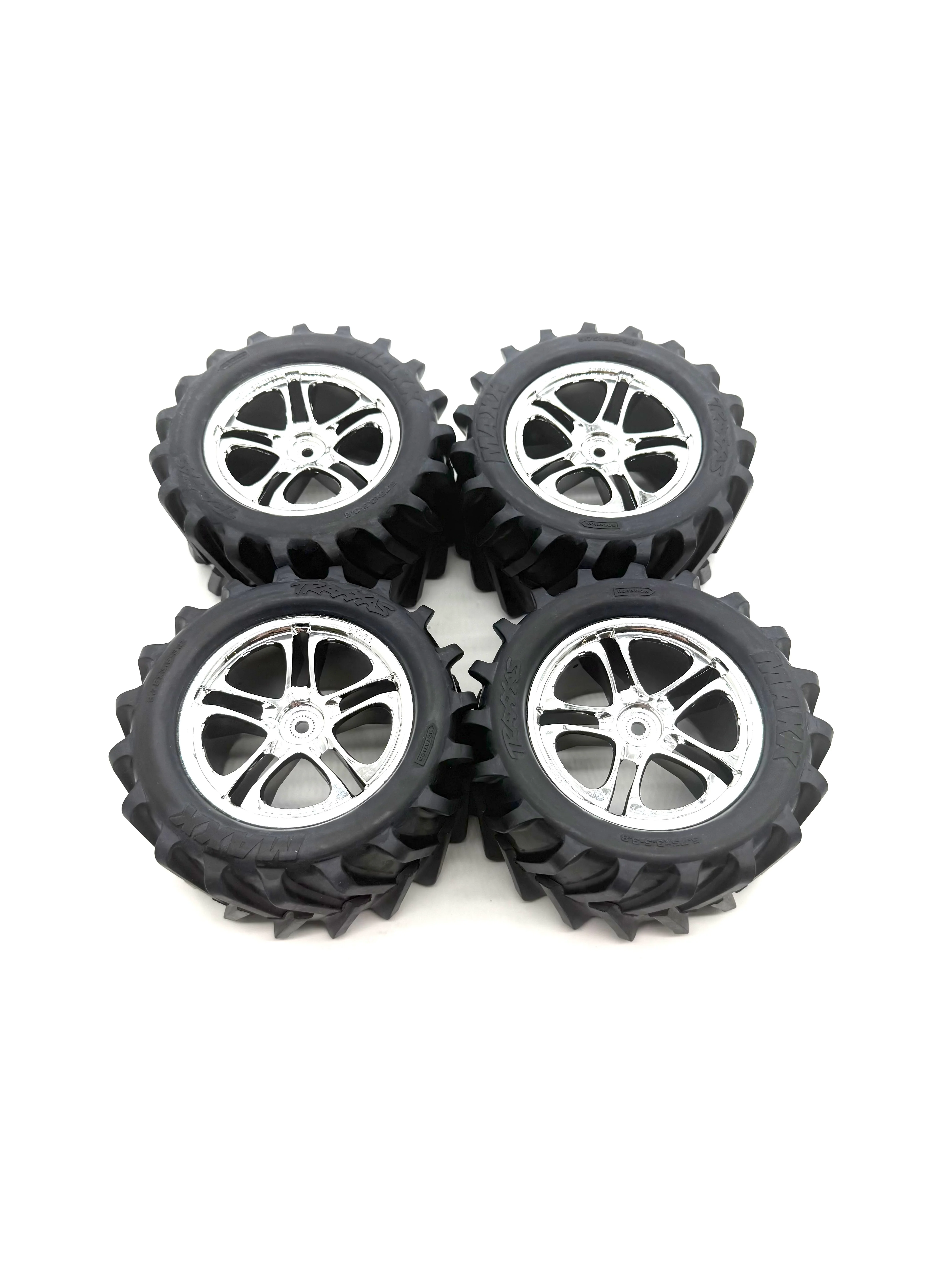 CLASSIC T-maxx 2.5 TIRES (4 WHEELS, Chevon 14mm 5173 tyres 49104 - Image 3