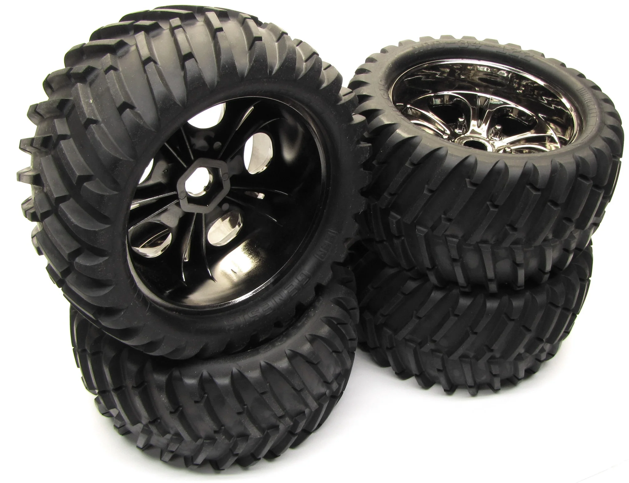 COLOSSUS XT TIRES/TYRES & WHEELS (Glued 23mm, Chrome Rims CEN 9519 - Image 2