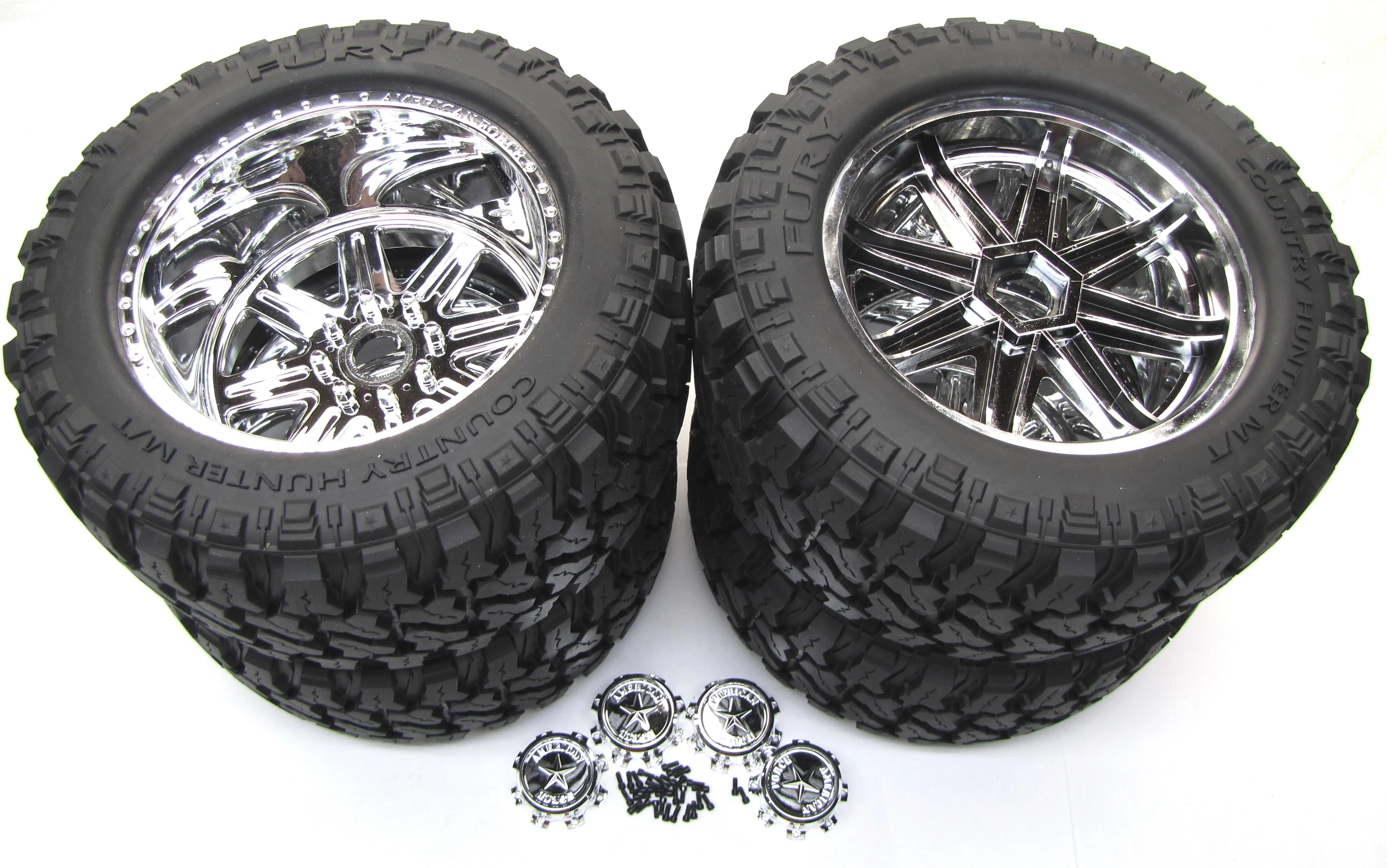 COLOSSUS XT TIRES & WHEELS (23mm AMERICAN FORCE Legend SS8 FURY Hunter CEN 9519 - Image 4