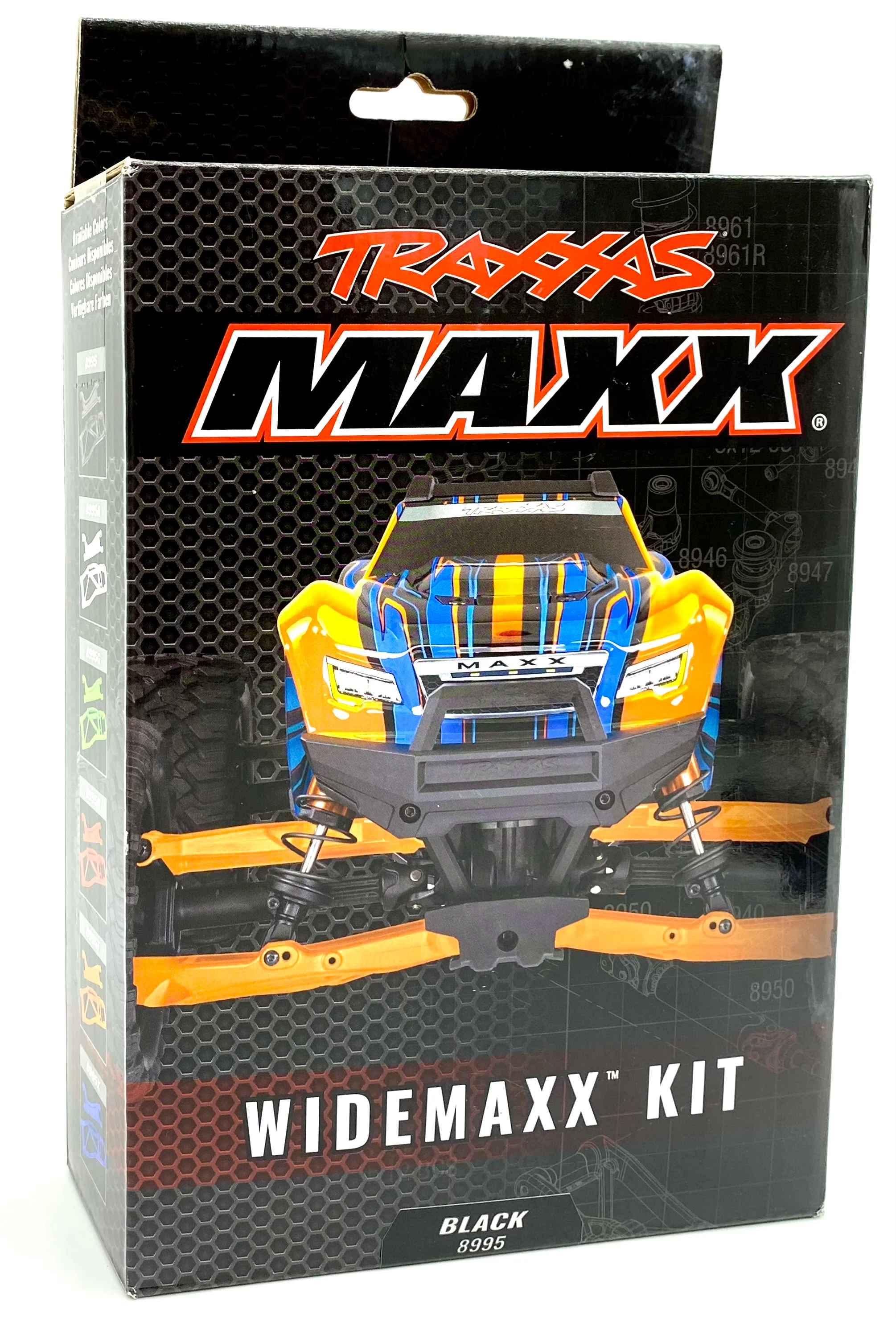 1/10 Wide-MAXX SUSPENSION kit (BLACK) widemaxx arms toe links 89086-4