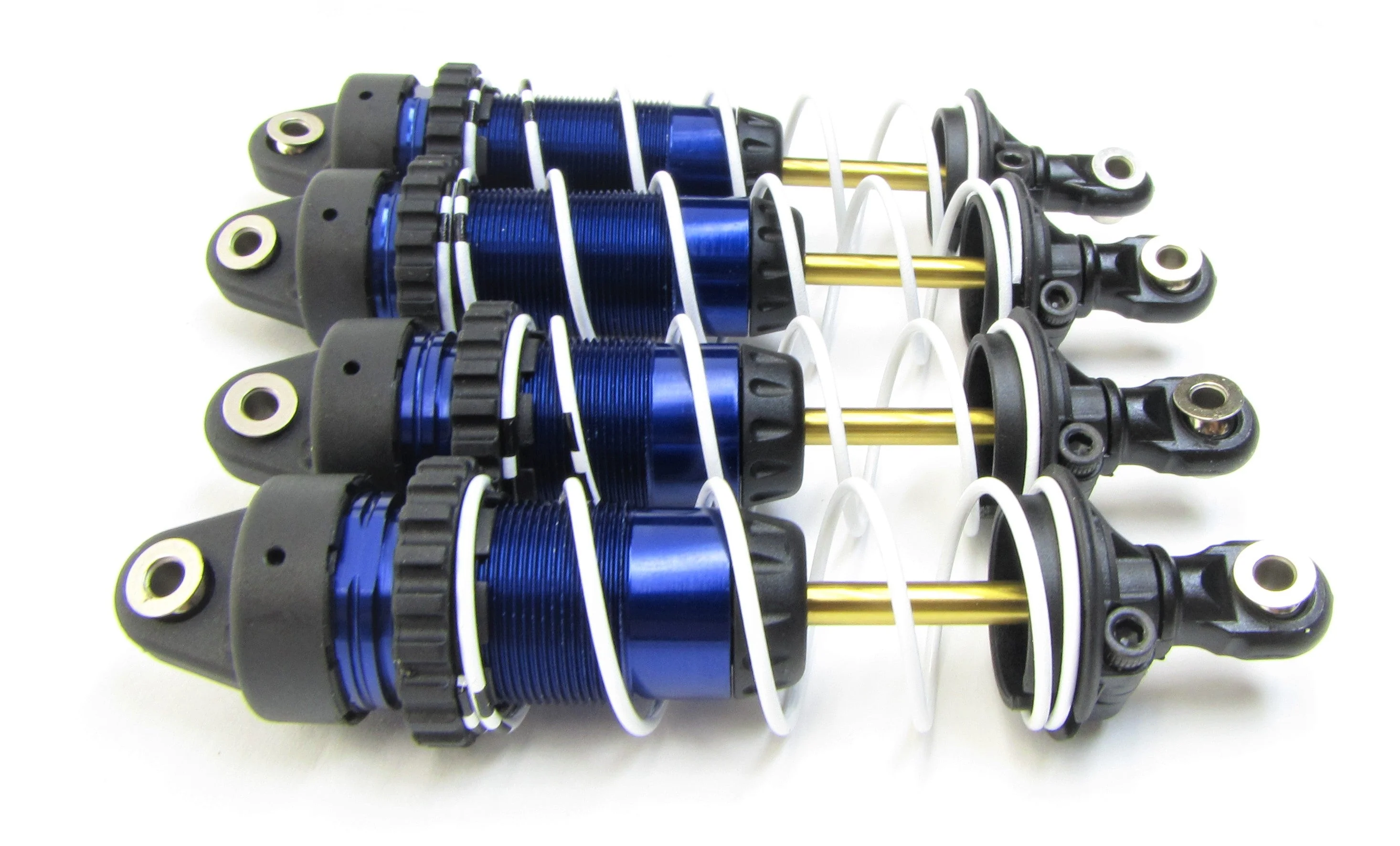 RUSTLER ULTIMATE - SHOCKS, Blue Front Rear & springs big-bore Dampers Traxxas 67097-4 - Image 3