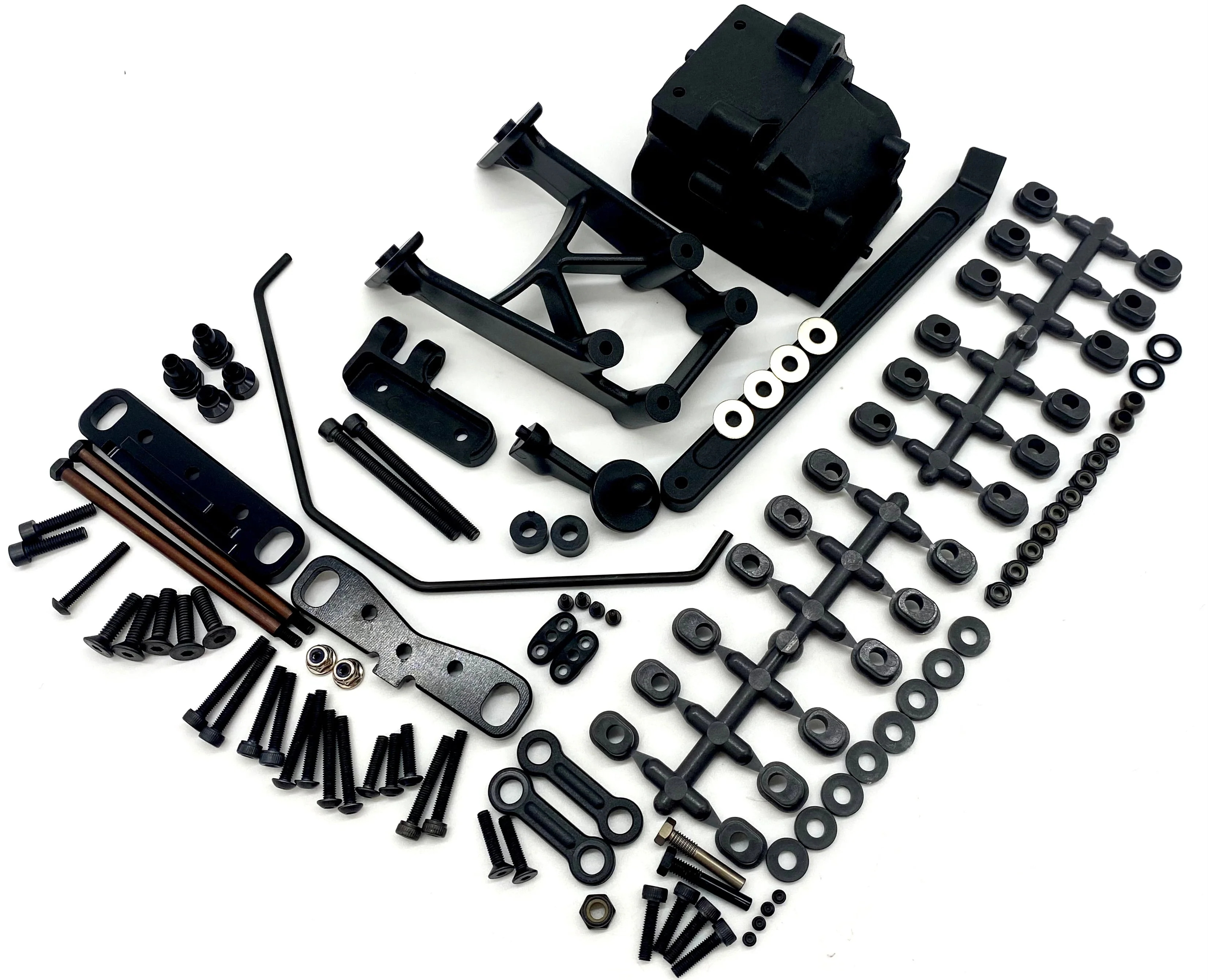 HB Racing D8 WS - REAR SUSPENSION (arm mount sway bulkhead 204850 Buggy - Image 3