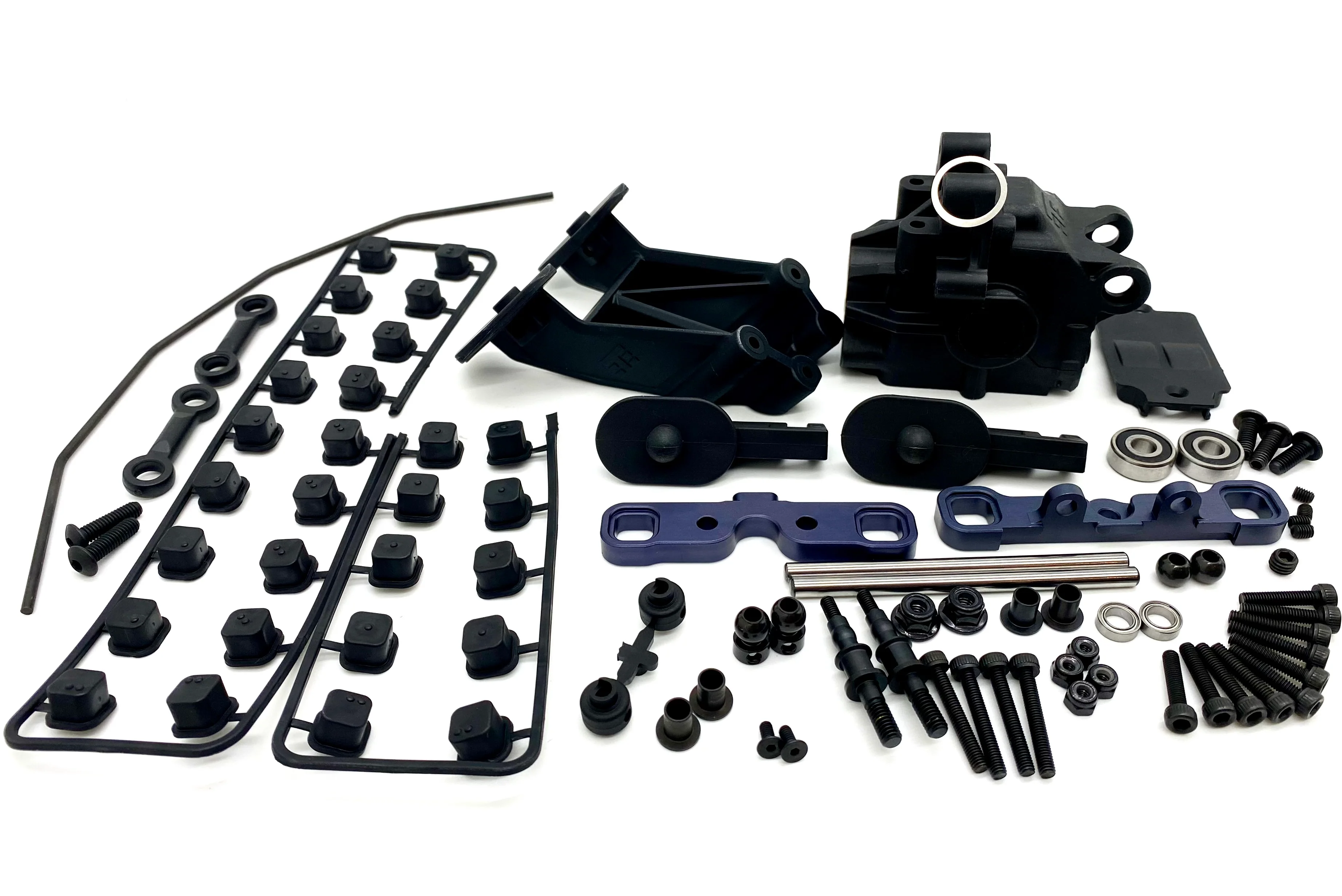 Tekno NT48 REAR SUSPENSION (Bag D&F) (Sway Bar, Gear box, hinge pin braces, pins TKR9400