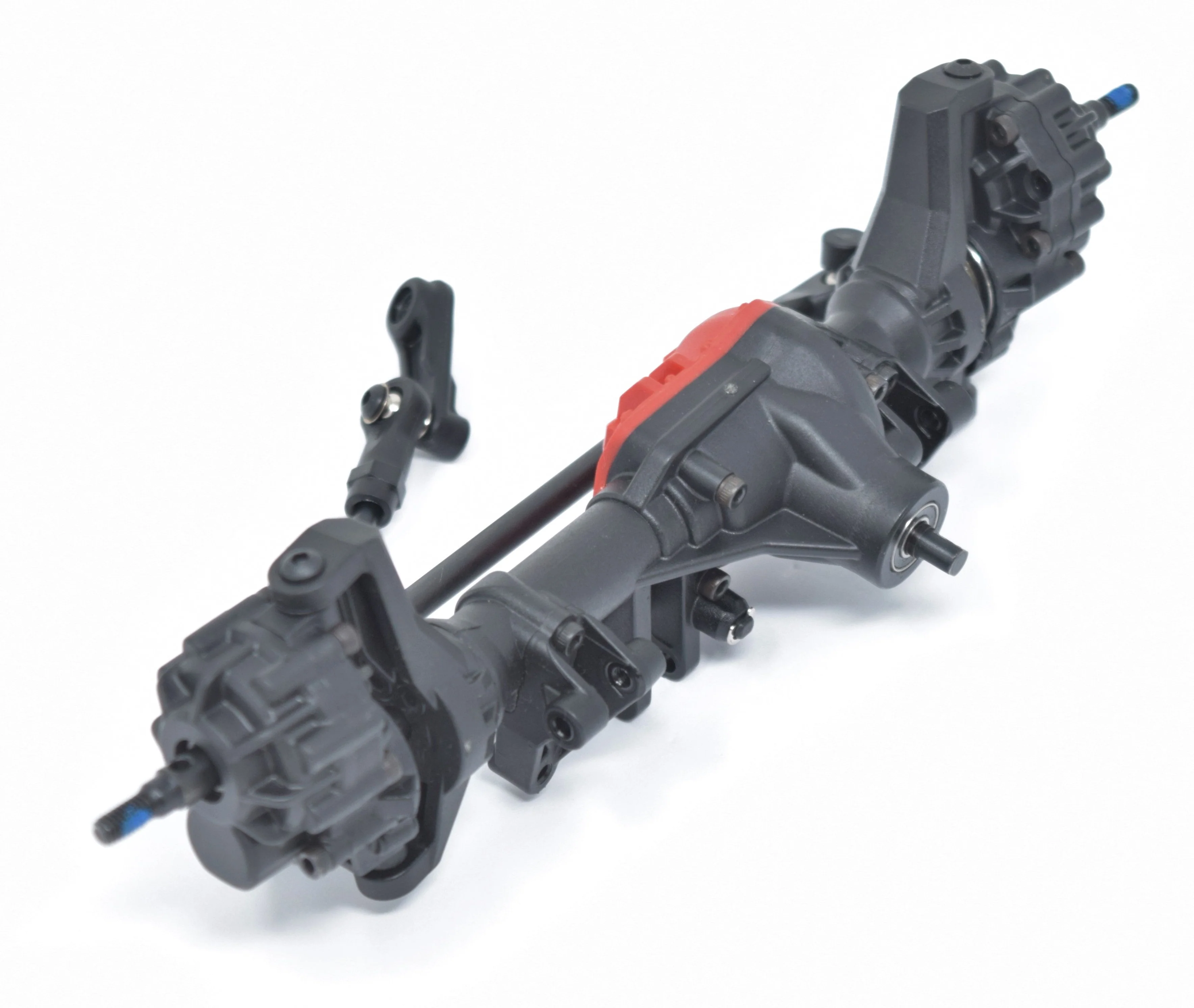 TRX-4 HIGH TRAIL - Front PORTAL AXLE & Housing, Spool Diff, Red Cvr Traxxas 82044-4 - Image 3