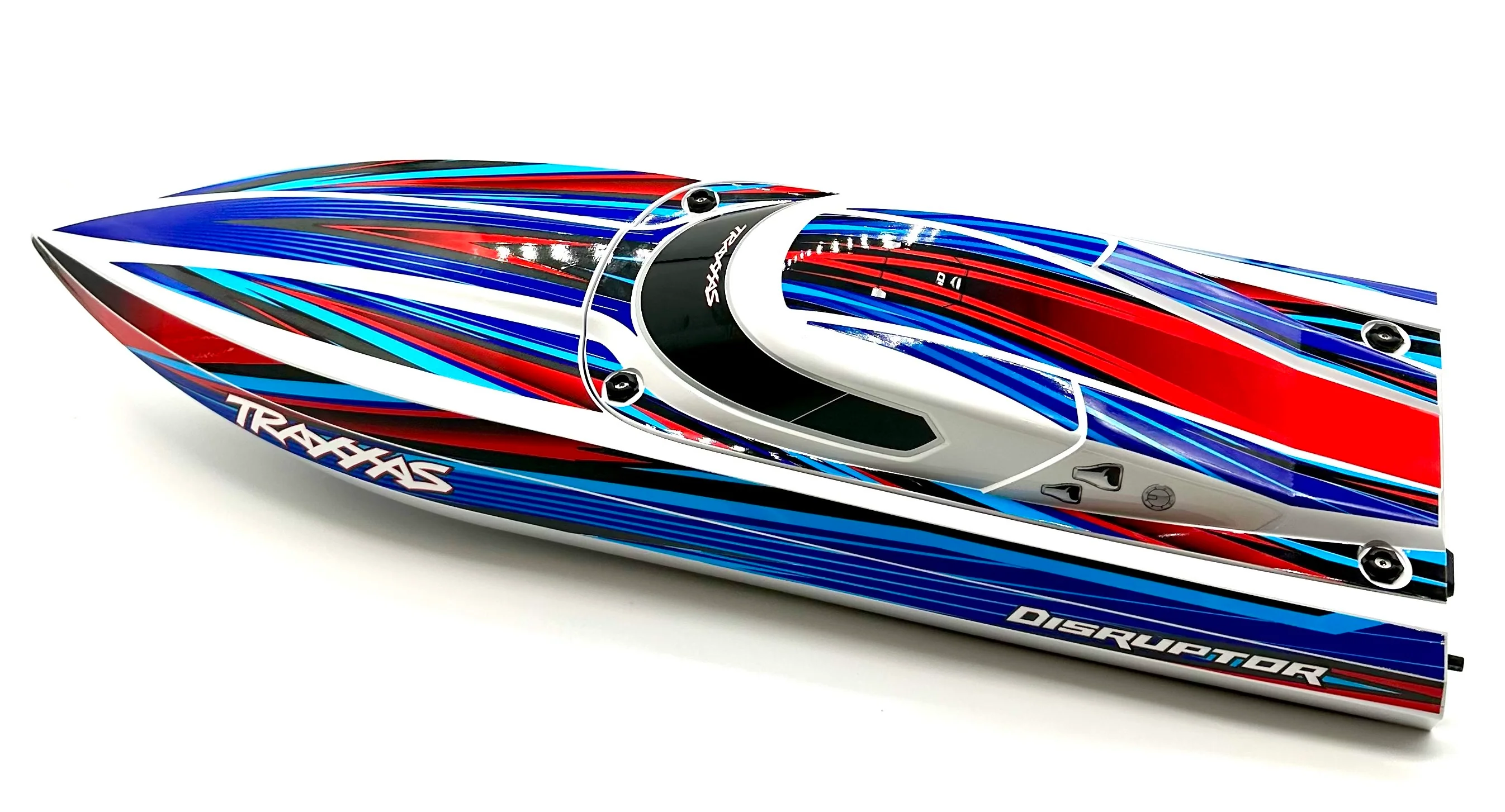 Disruptor Boat HULL & Hatch (Blue graphics 10615 10616) Traxxas 106064-4 - Image 2