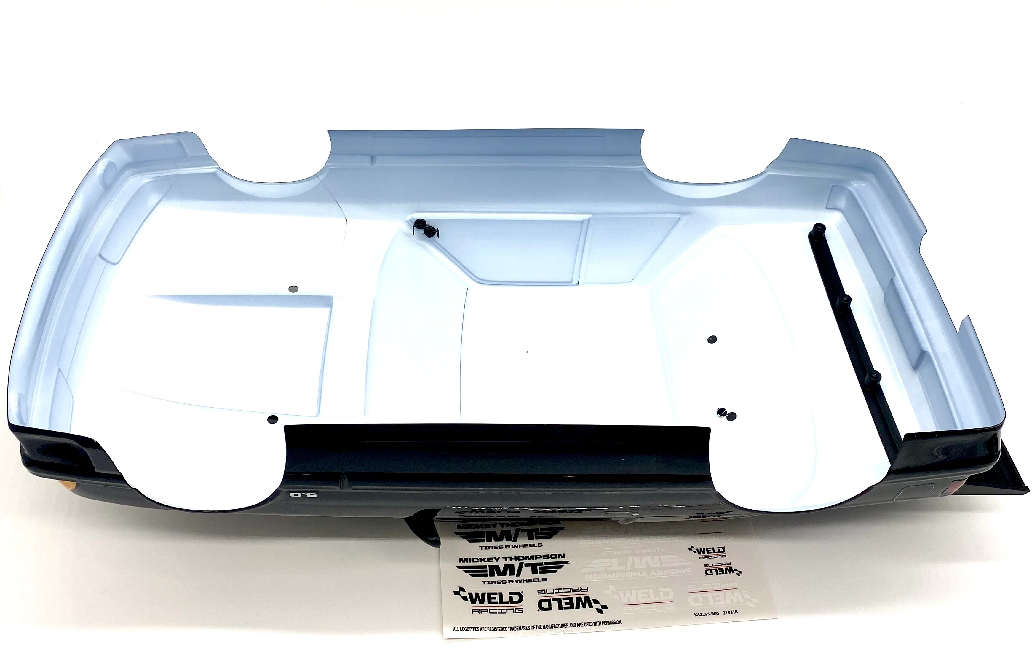 DRAG MUSTANG - FOX BODY (Black, complete w/decals 9421A Traxxas 94046-4 - Image 5