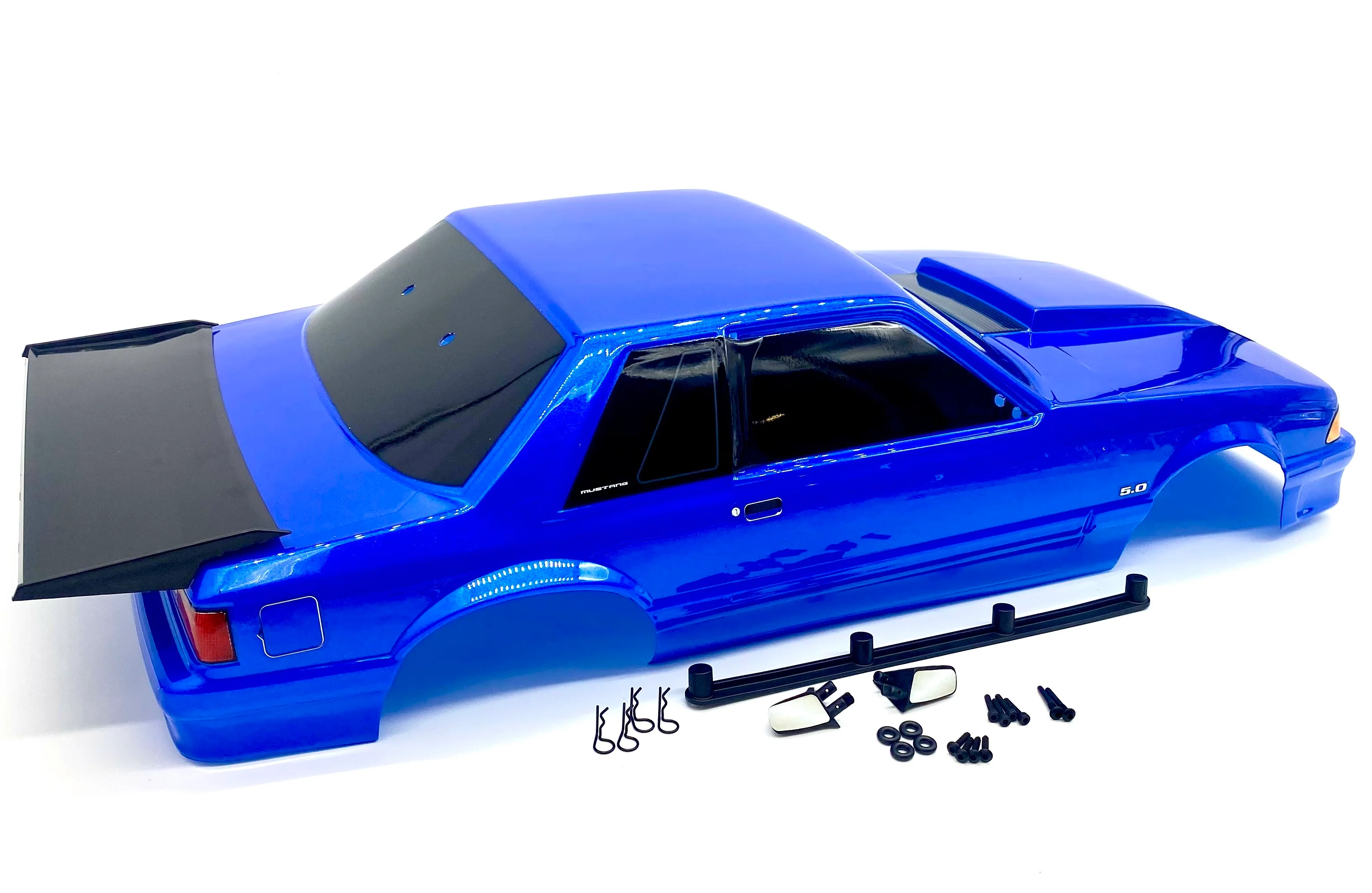 DRAG MUSTANG - FOX BODY (BLUE complete w/decals 9421x Traxxas 94046-4