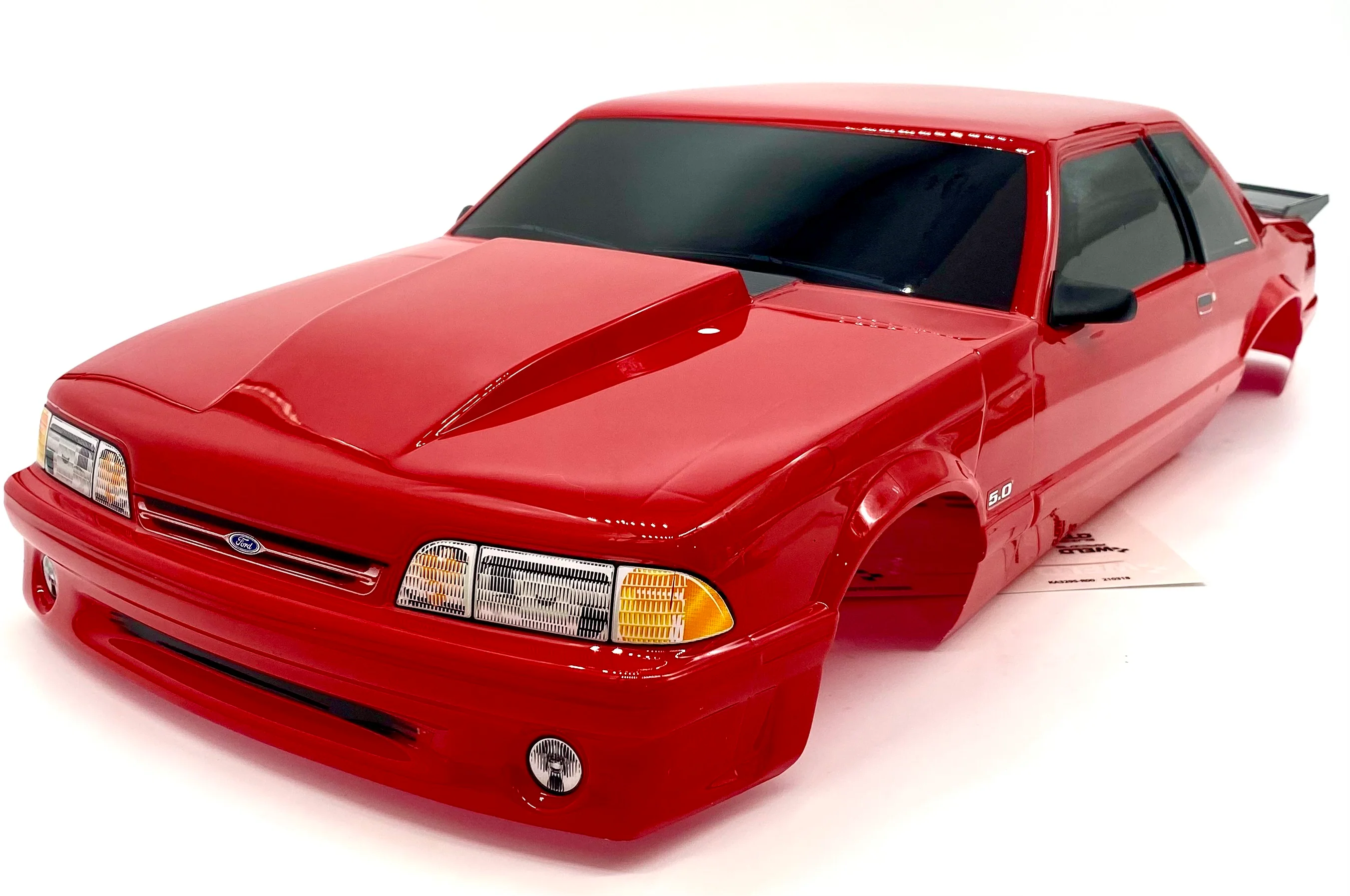 DRAG MUSTANG - FOX BODY (Red complete w/decals 9421R Traxxas 94046-4 - Image 3