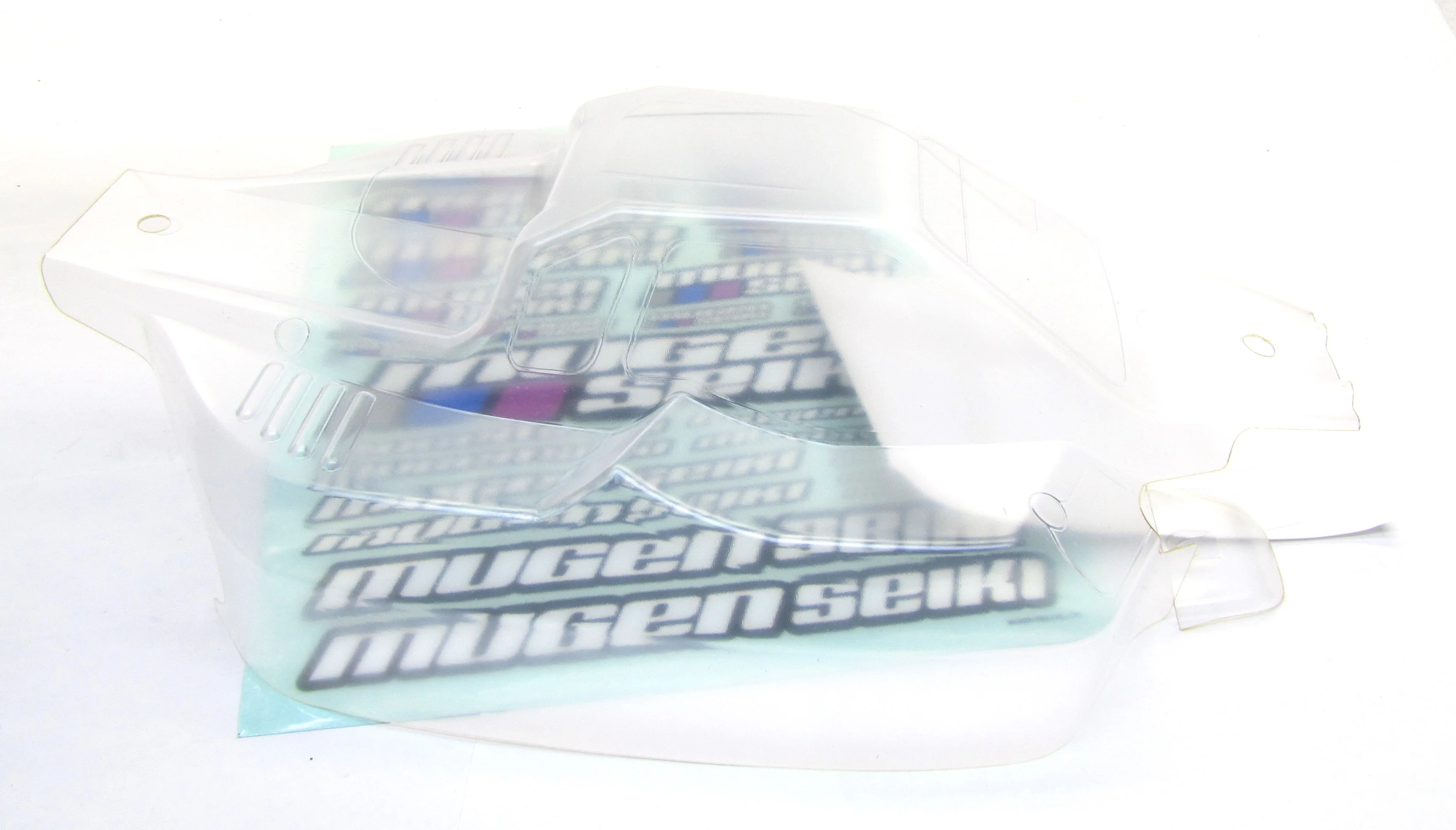 ECO MBX8 CLEAR BODY (#E1072) shell cover decals Electric mbx8e MUGE2022 Mugen - Image 3