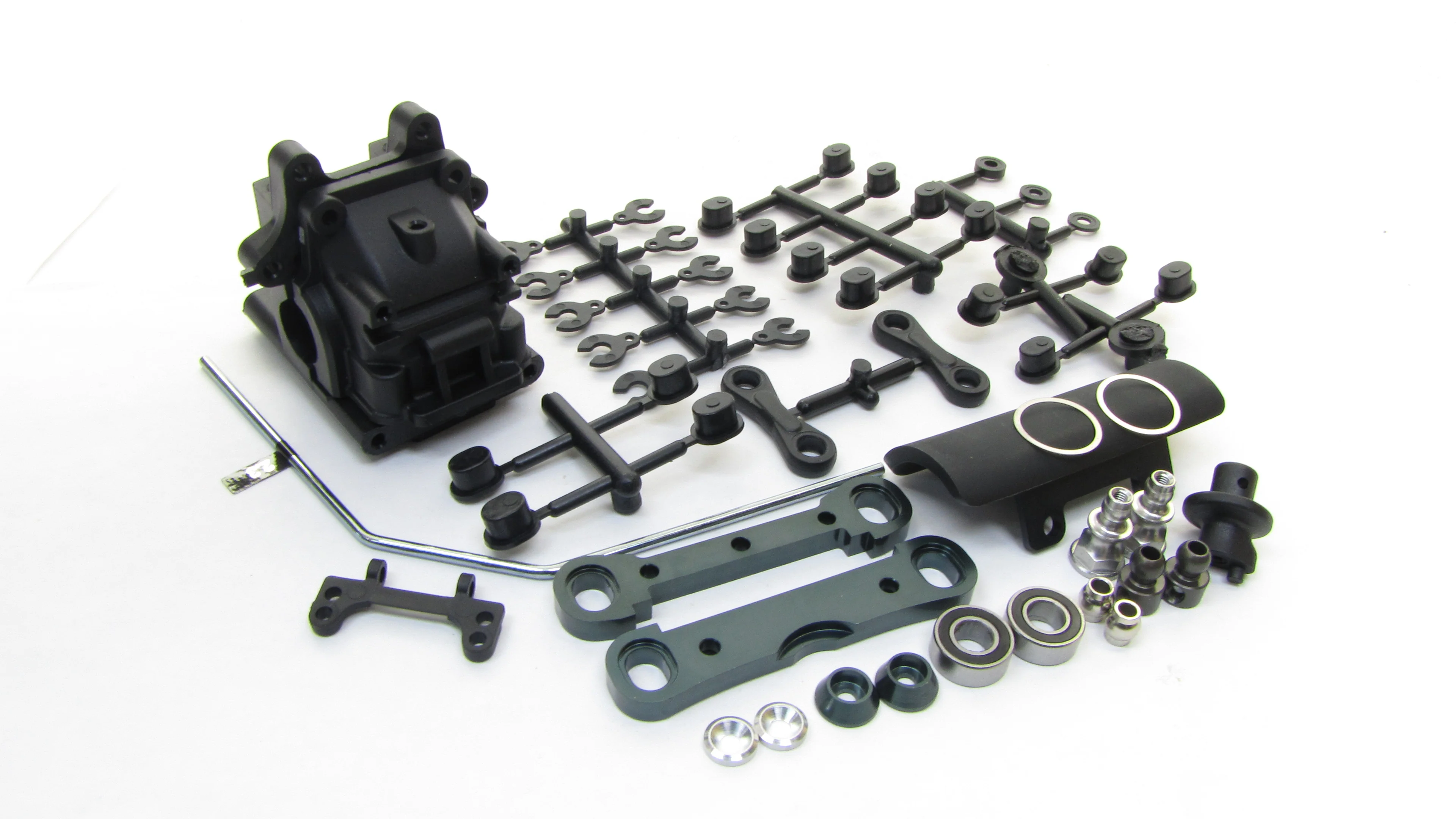 ECO MBX8 FRONT SUSPENSION SET (Sway bulkhead gearbox mounts MUGE2022 Mugen Seiki - Image 2