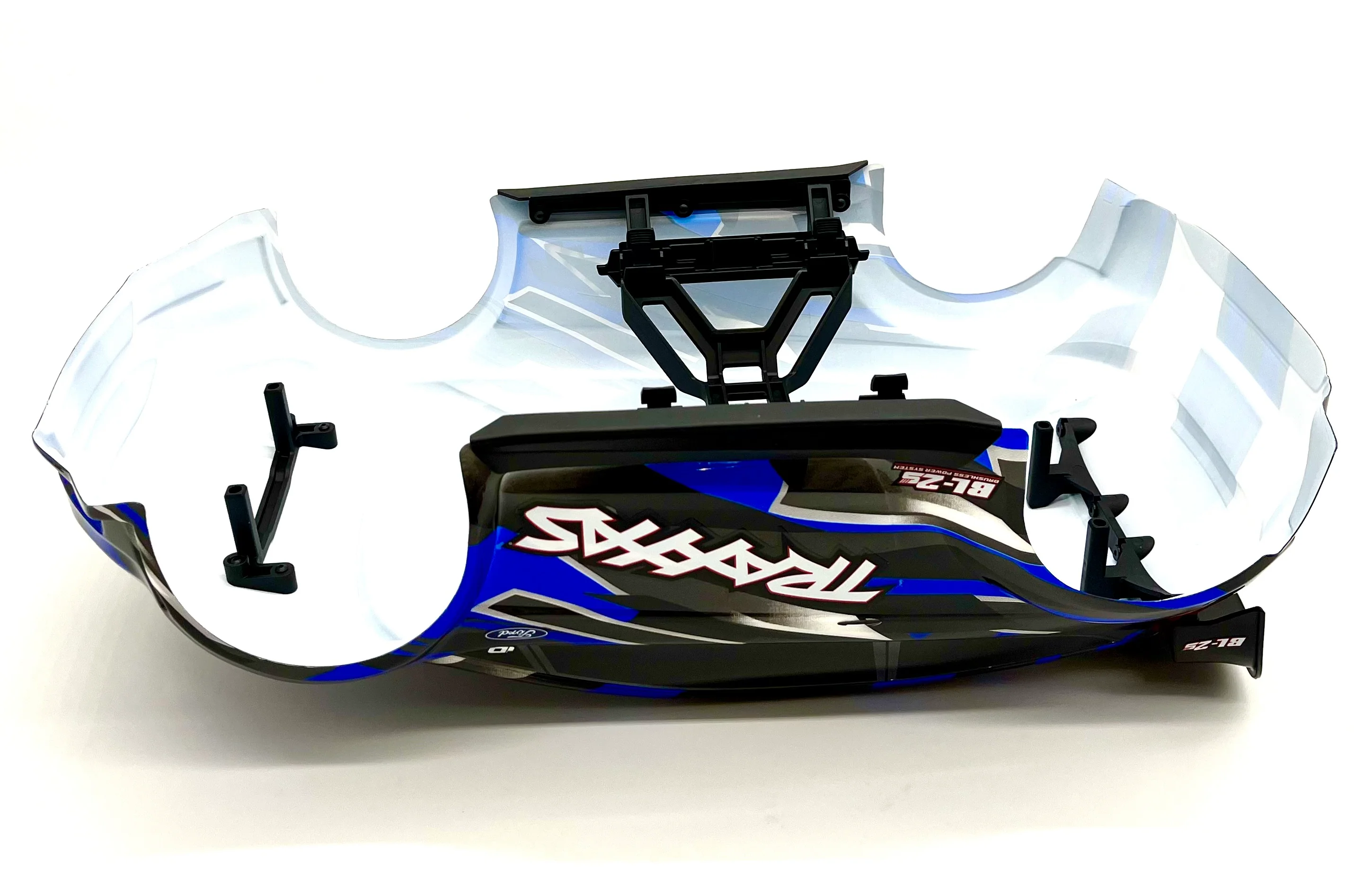 Fiesta 4x4 BL-2S BODY Shell (BLUE) w/mounts and reinforcements Traxxas 74154-4 - Image 3