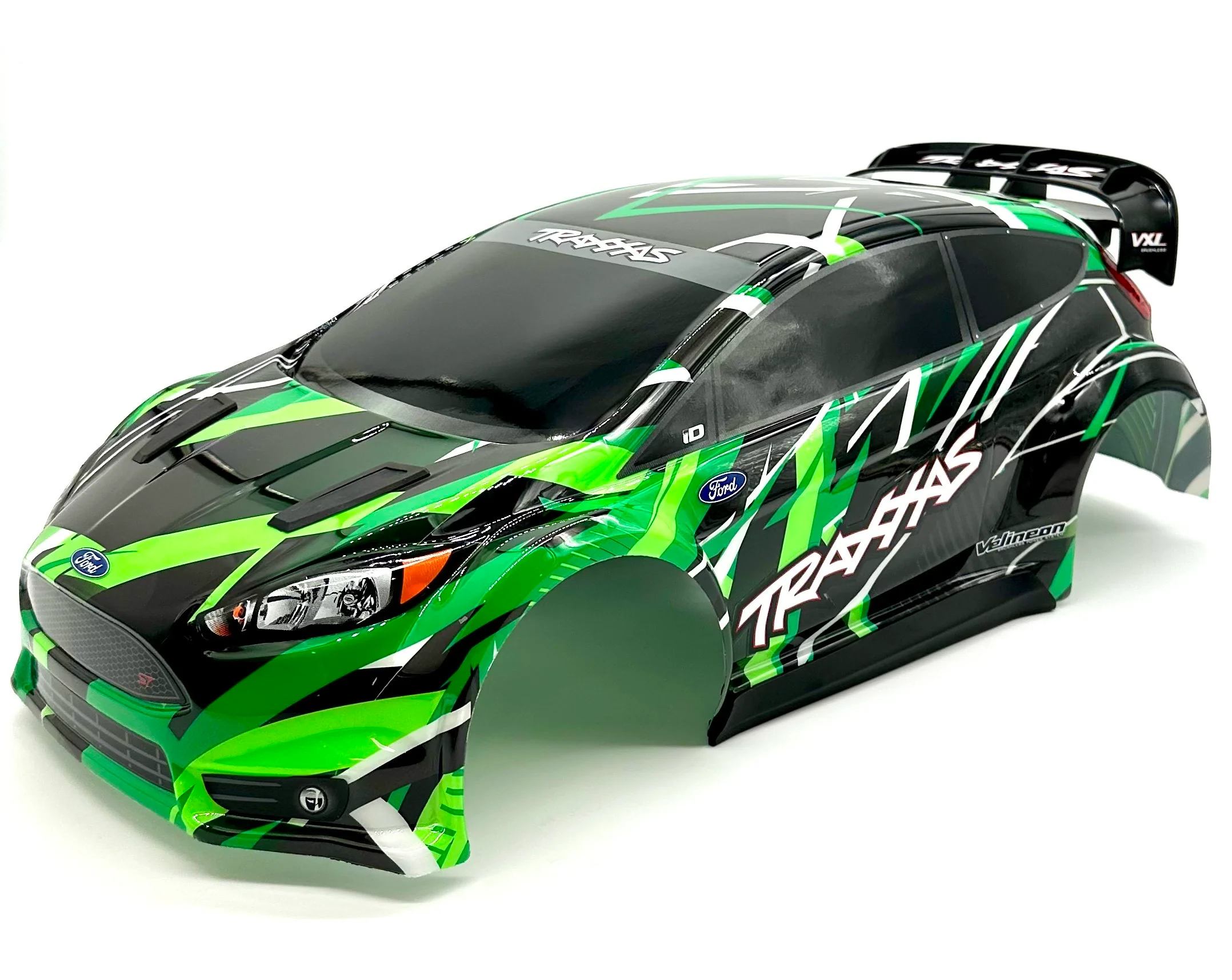 Fiesta 4x4 VXL BODY Shell (GREEN) w/clipless mounts and reinforcements Traxxas 74276-4