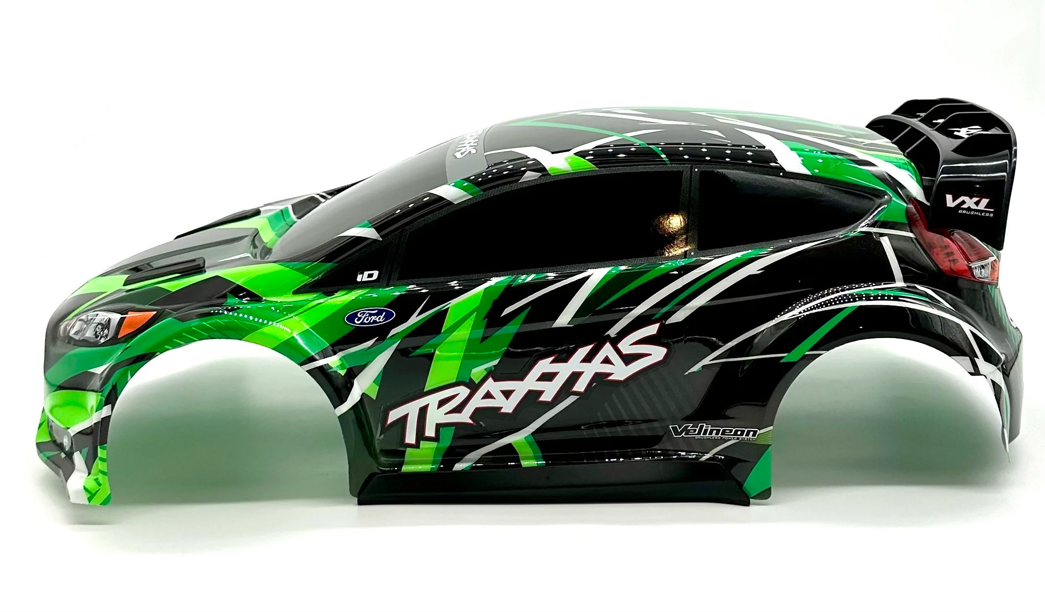 Fiesta 4x4 VXL BODY Shell (GREEN) w/clipless mounts and reinforcements Traxxas 74276-4 - Image 3